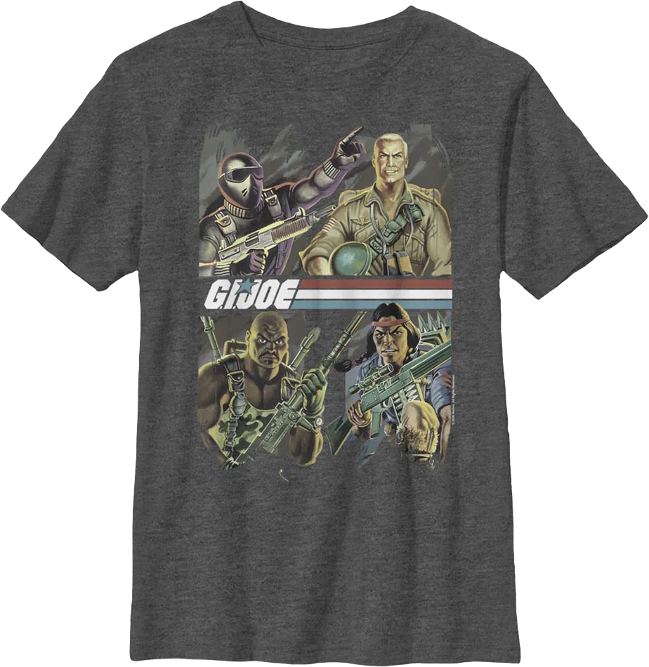 Boys Youth Four Heroes GI Joe Shirt