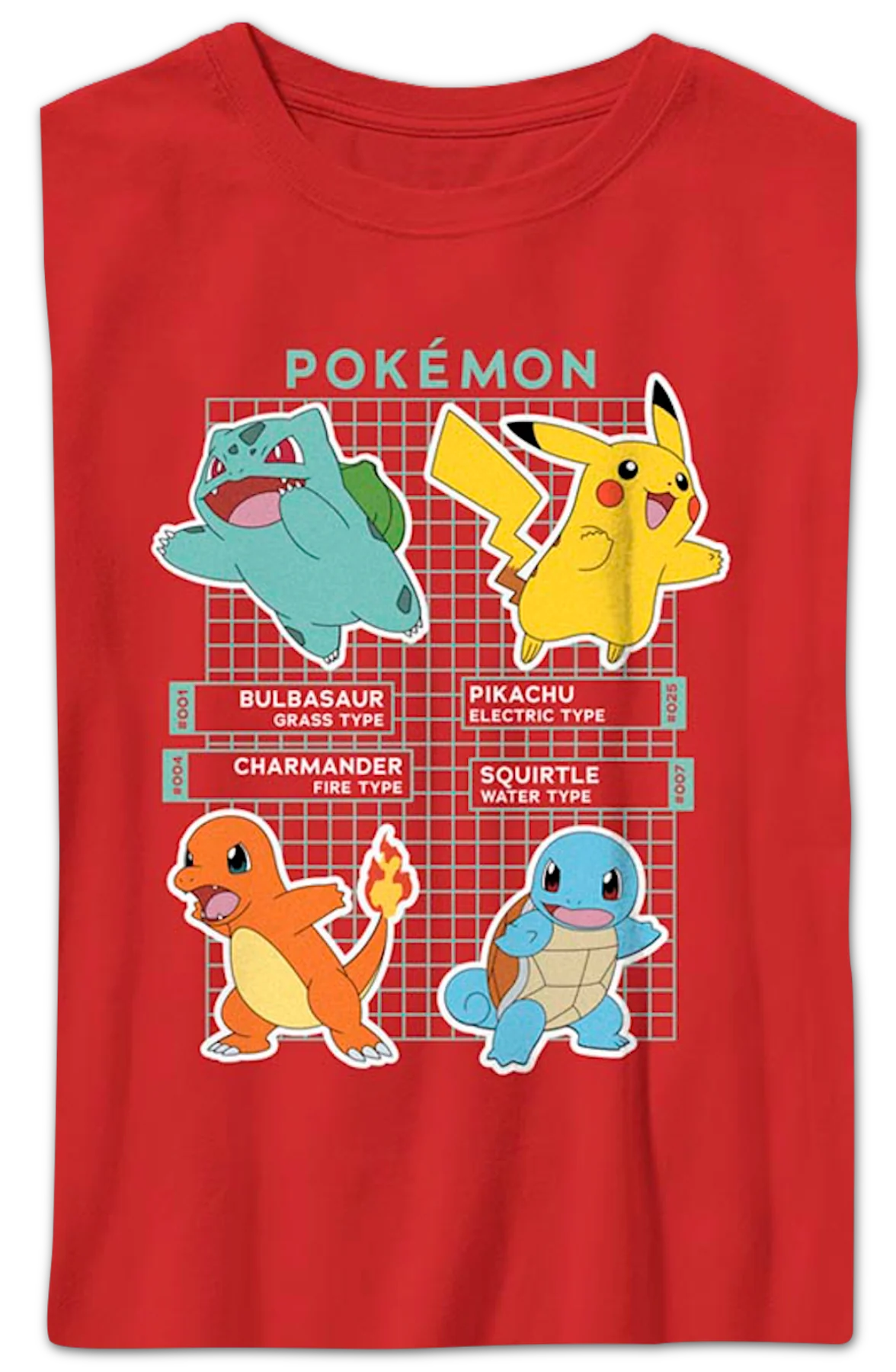 Boys Youth Gradient Grid Pokemon Shirt - Image 2