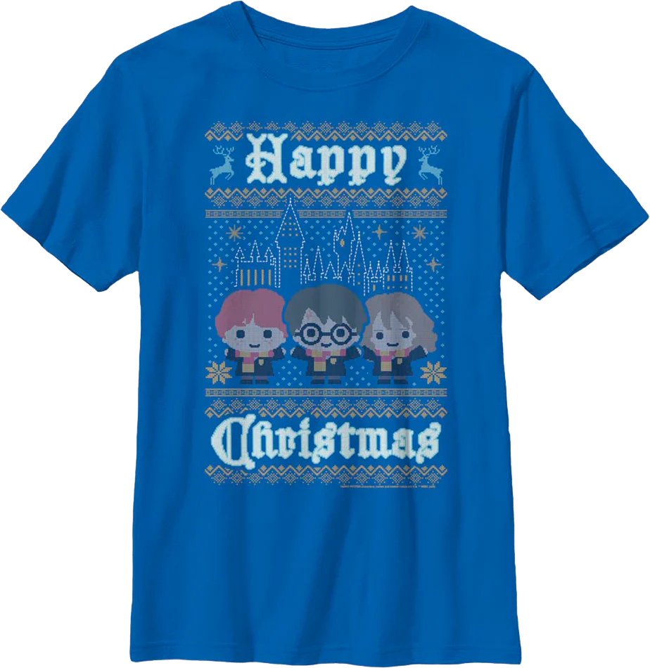 Boys Youth Happy Christmas Harry Potter Shirt