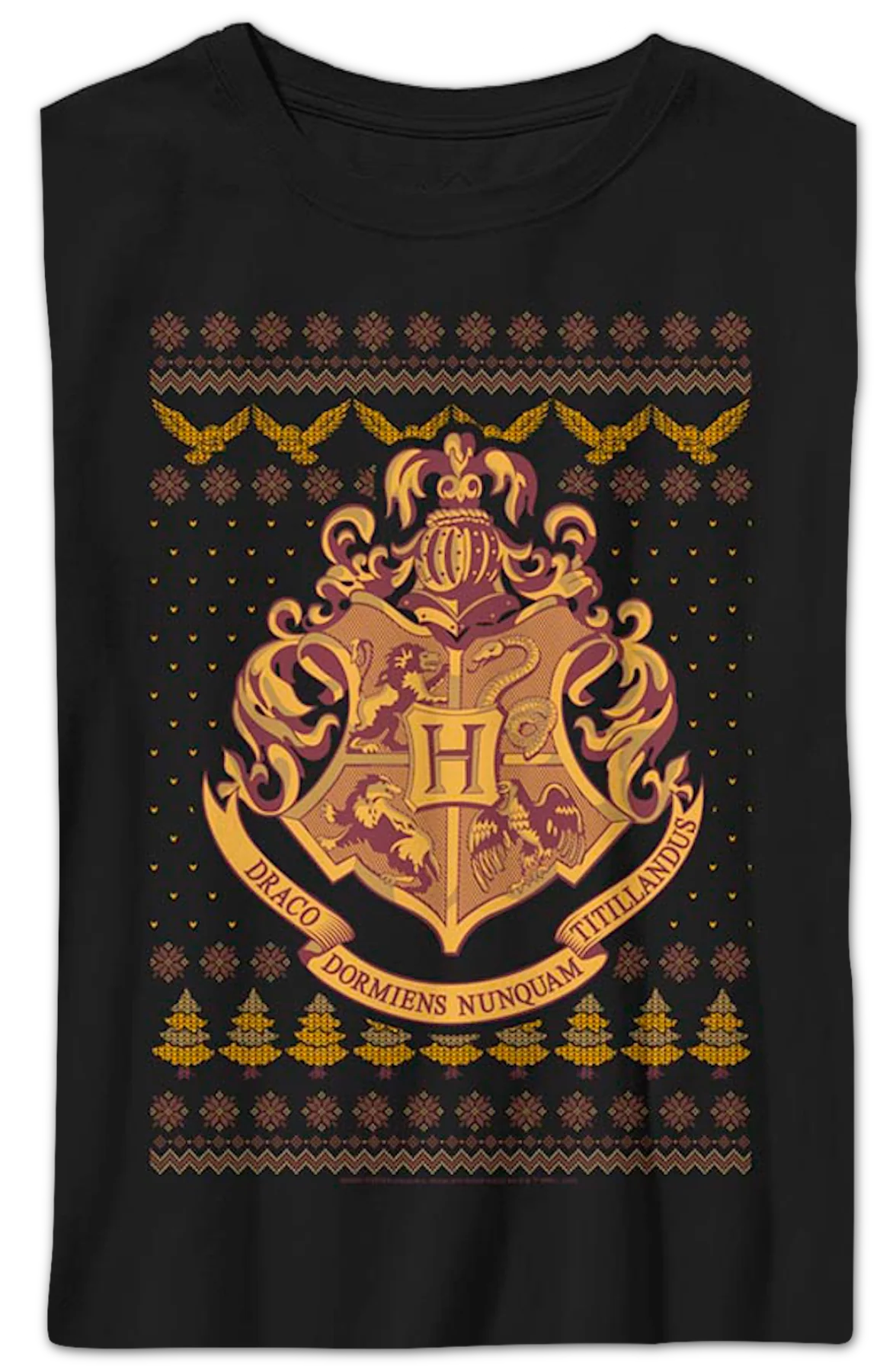 Boys Youth Hogwarts Faux Ugly Christmas Sweater Harry Potter Shirt - Image 2