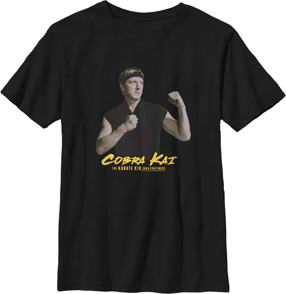 Boys Youth Johnny Lawrence Cobra Kai Shirt - Image 2