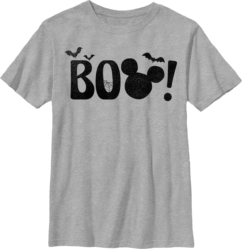 Boys Youth Mickey Mouse Boo Disney Shirt