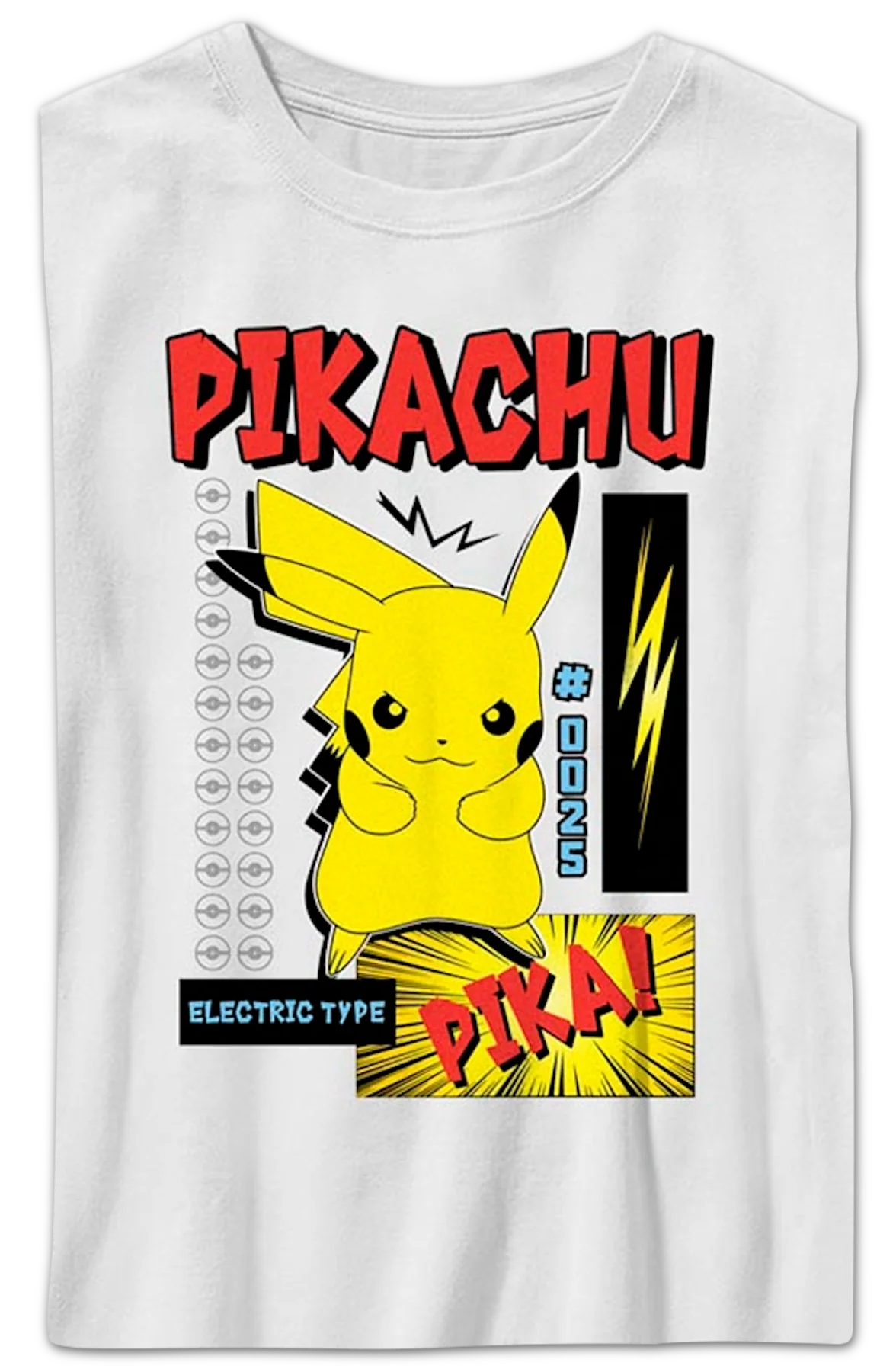 Boys Youth Pikachu Electric Type Pokemon Shirt - Image 2
