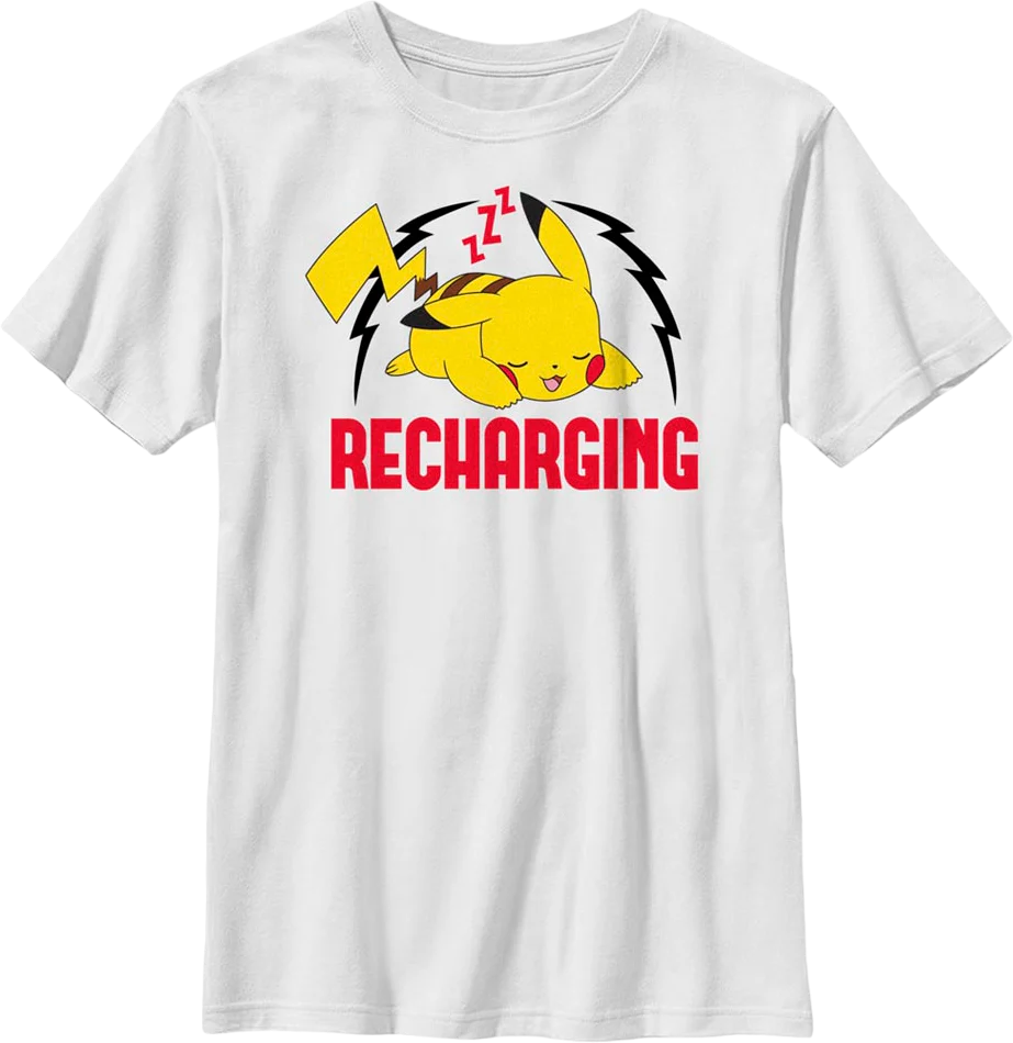 Boys Youth Recharging Pokemon Shirt