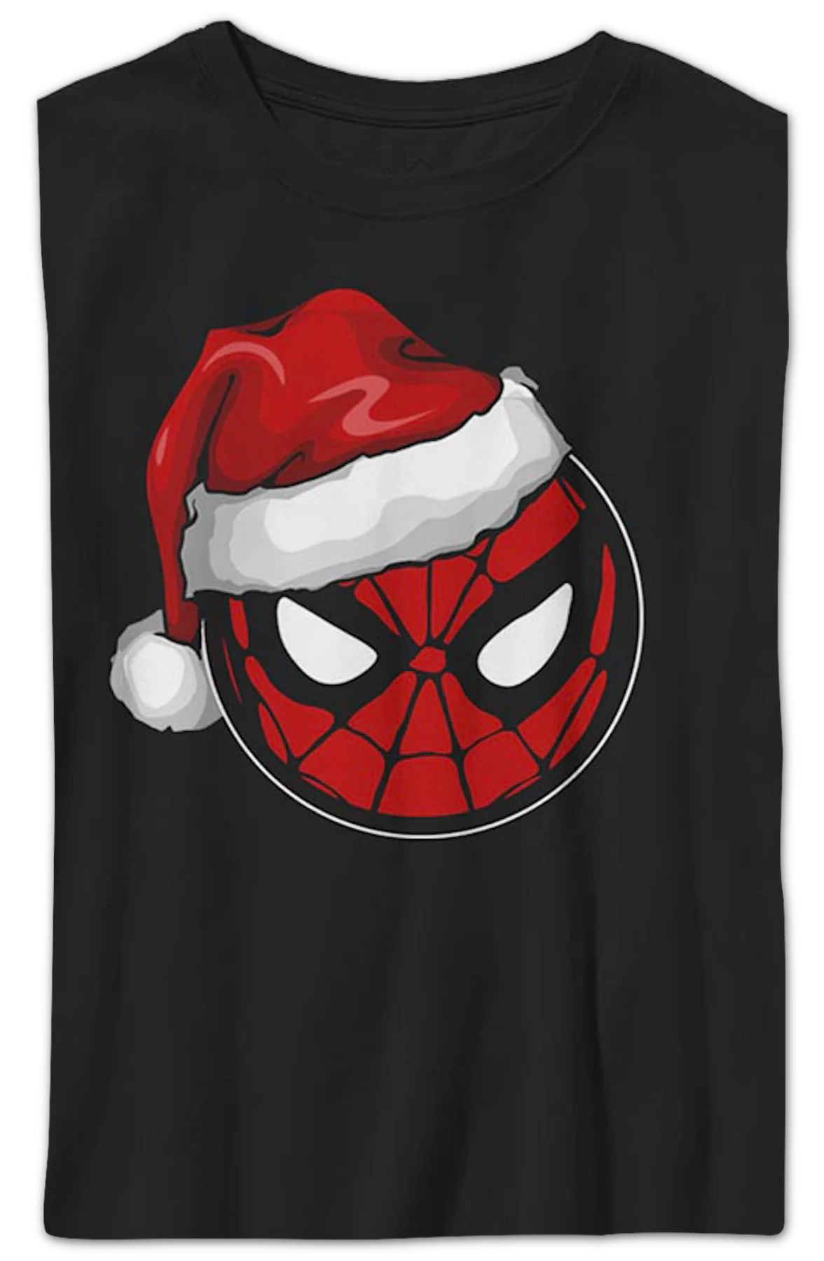 Boys Youth Santa Hat Spider-Man Shirt - Image 2