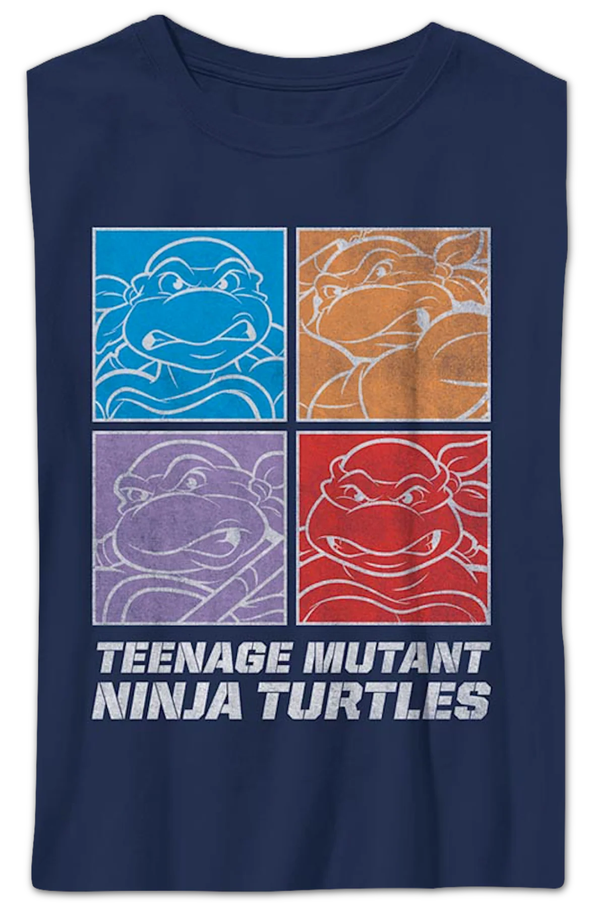 Boys Youth Square Outlines Teenage Mutant Ninja Turtles Shirt - Image 2