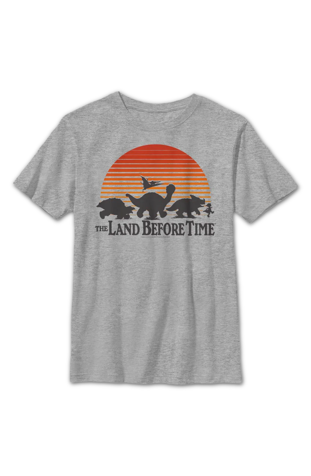 Boys Youth Sunset Silhouette Land Before Time Shirt - Image 2