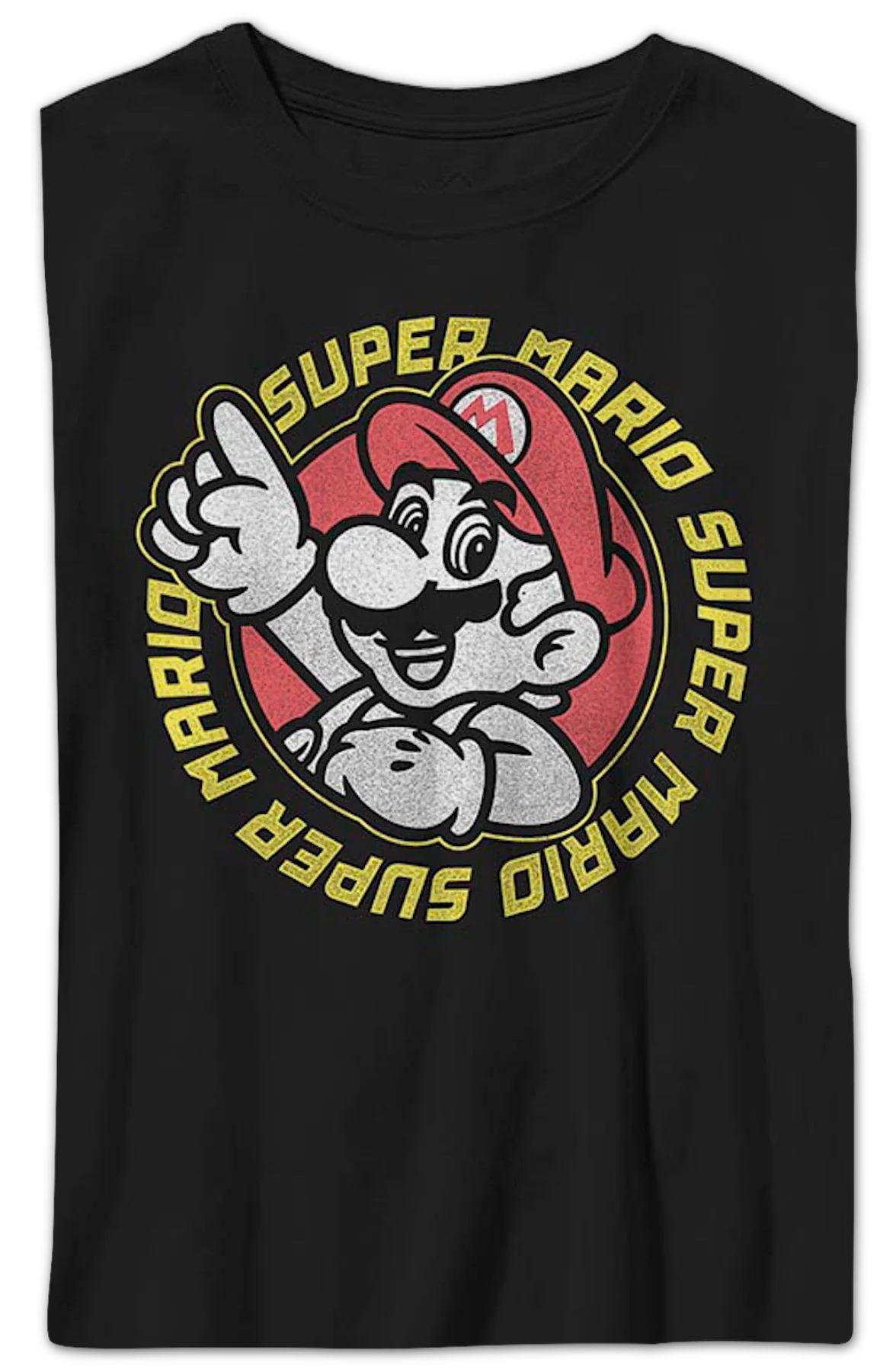 Boys Youth Super Mario Retro Circle Nintendo Shirt - Image 2