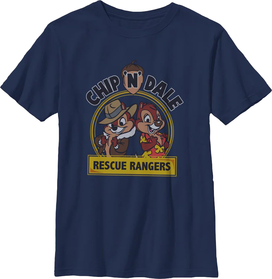 Boys Youth Vintage Logo Chip 'n Dale Rescue Rangers Shirt