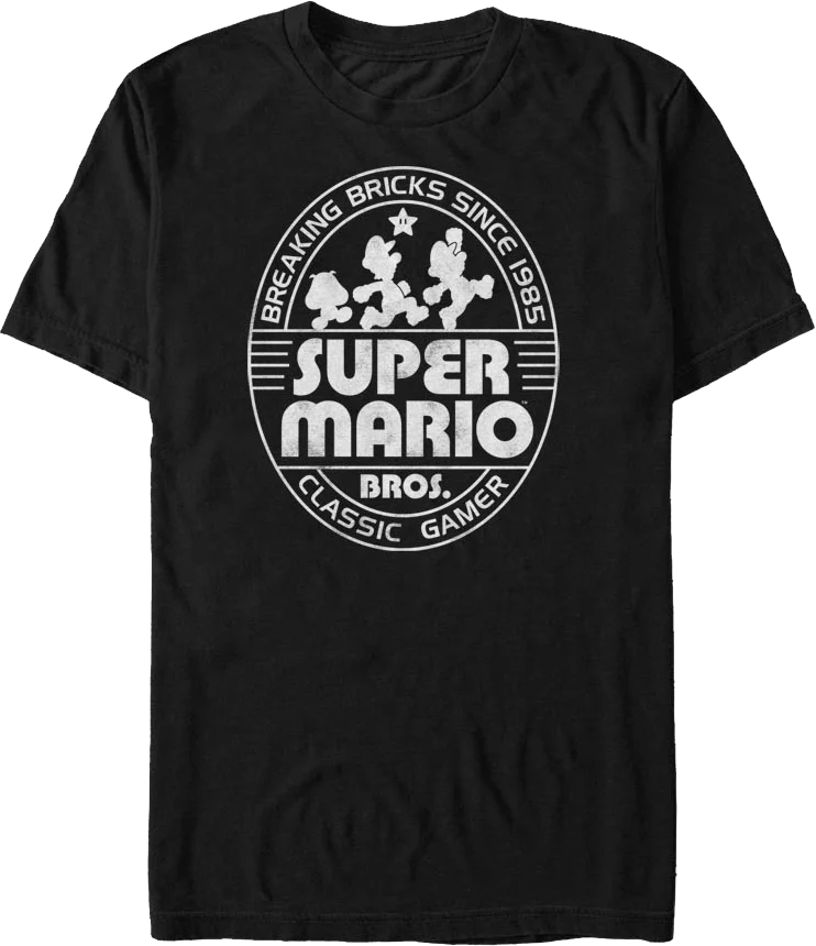 Breaking Bricks Since 1985 Super Mario Bros. T-Shirt