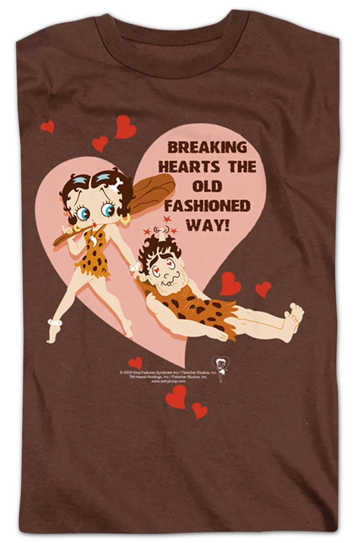 Breaking Hearts The Old Fashioned Way Betty Boop T-Shirt - Image 2