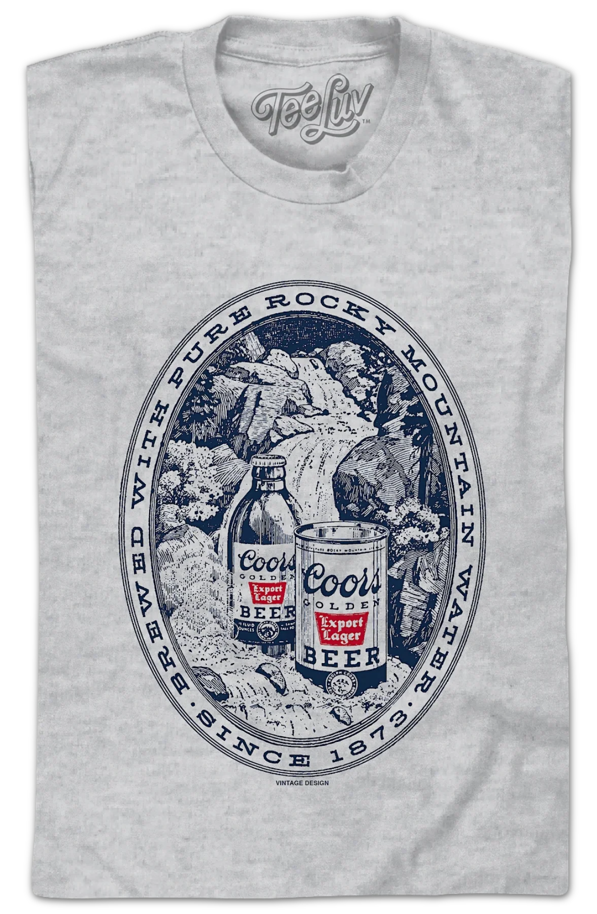 Brewed With Pure Rocky Mountain Water Coors T-Shirt - Image 2