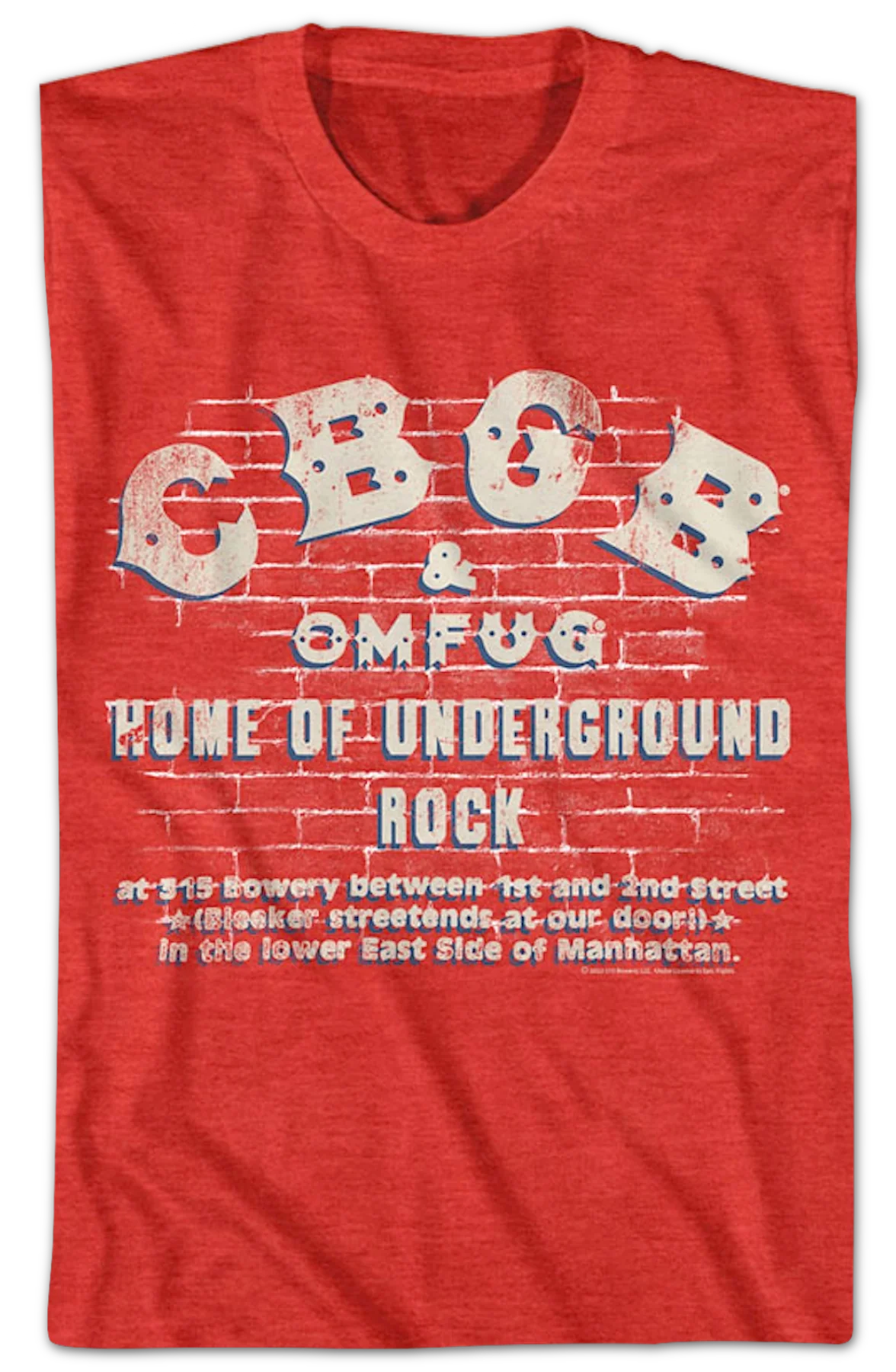 Brick Wall CBGB T-Shirt - Image 2