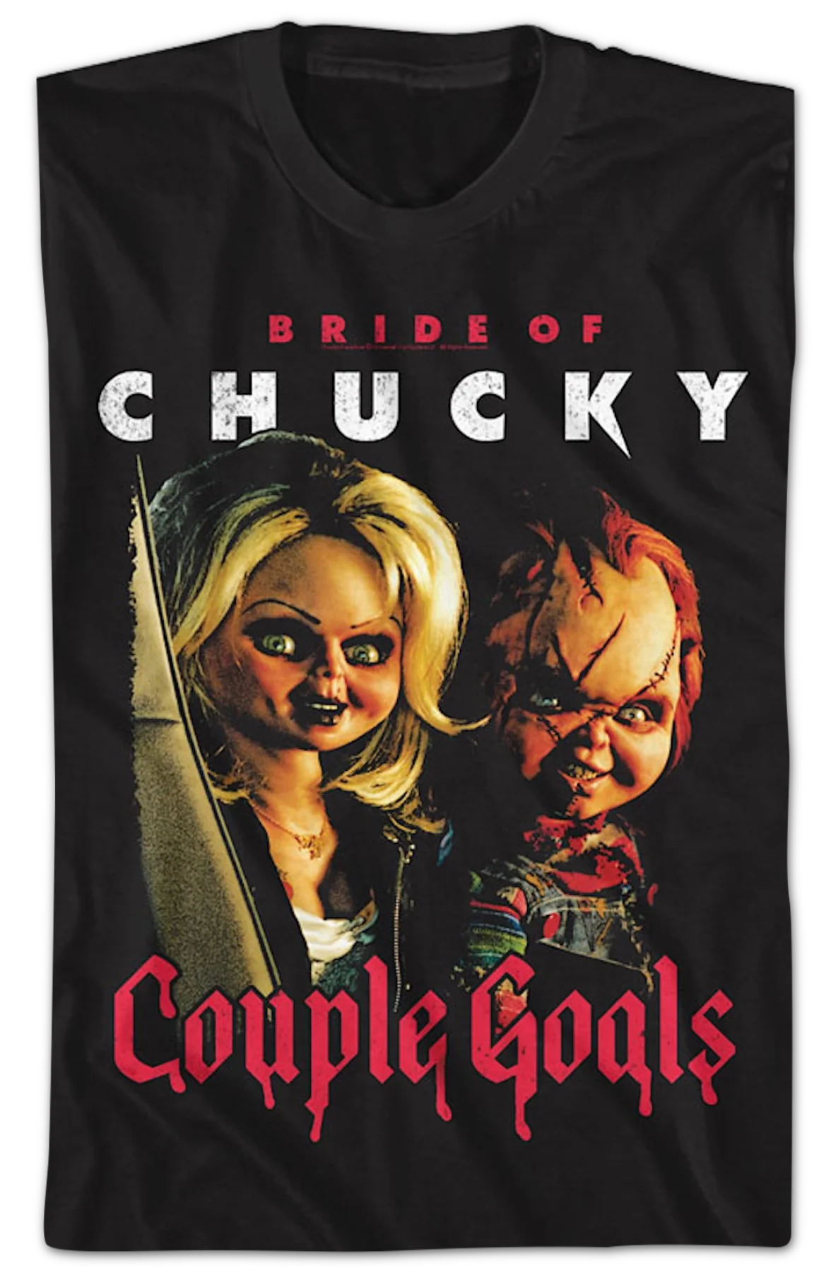 Bride Of Chucky Couple Goals Child's Play T-Shirt - Image 2