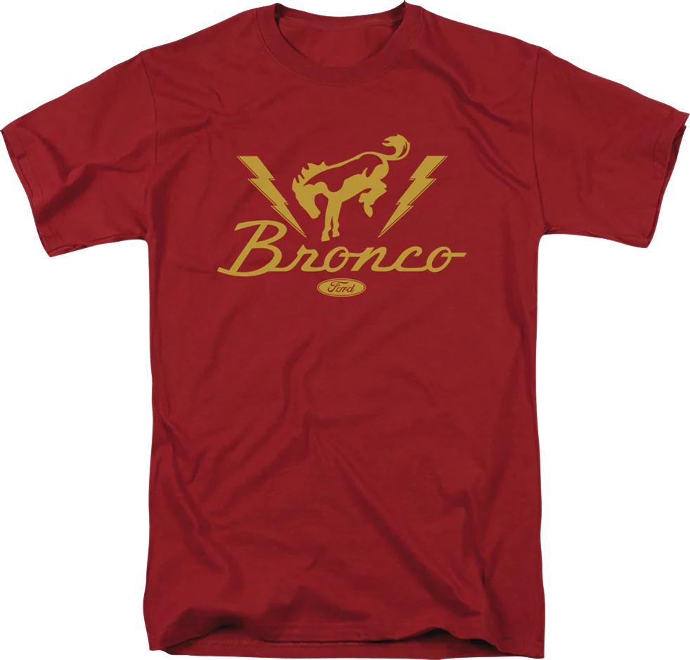 Bronco Lightning Bolts Ford T-Shirt