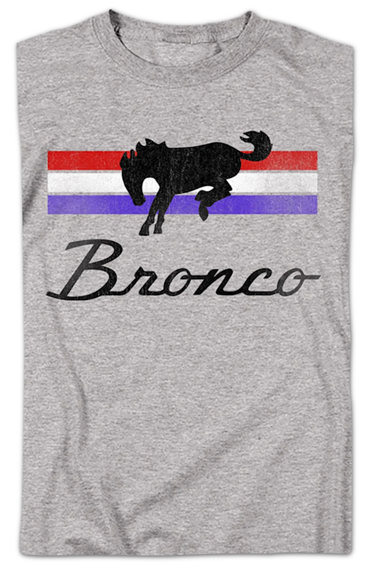 Bronco Red, White & Blue Stripes Ford T-Shirt - Image 2