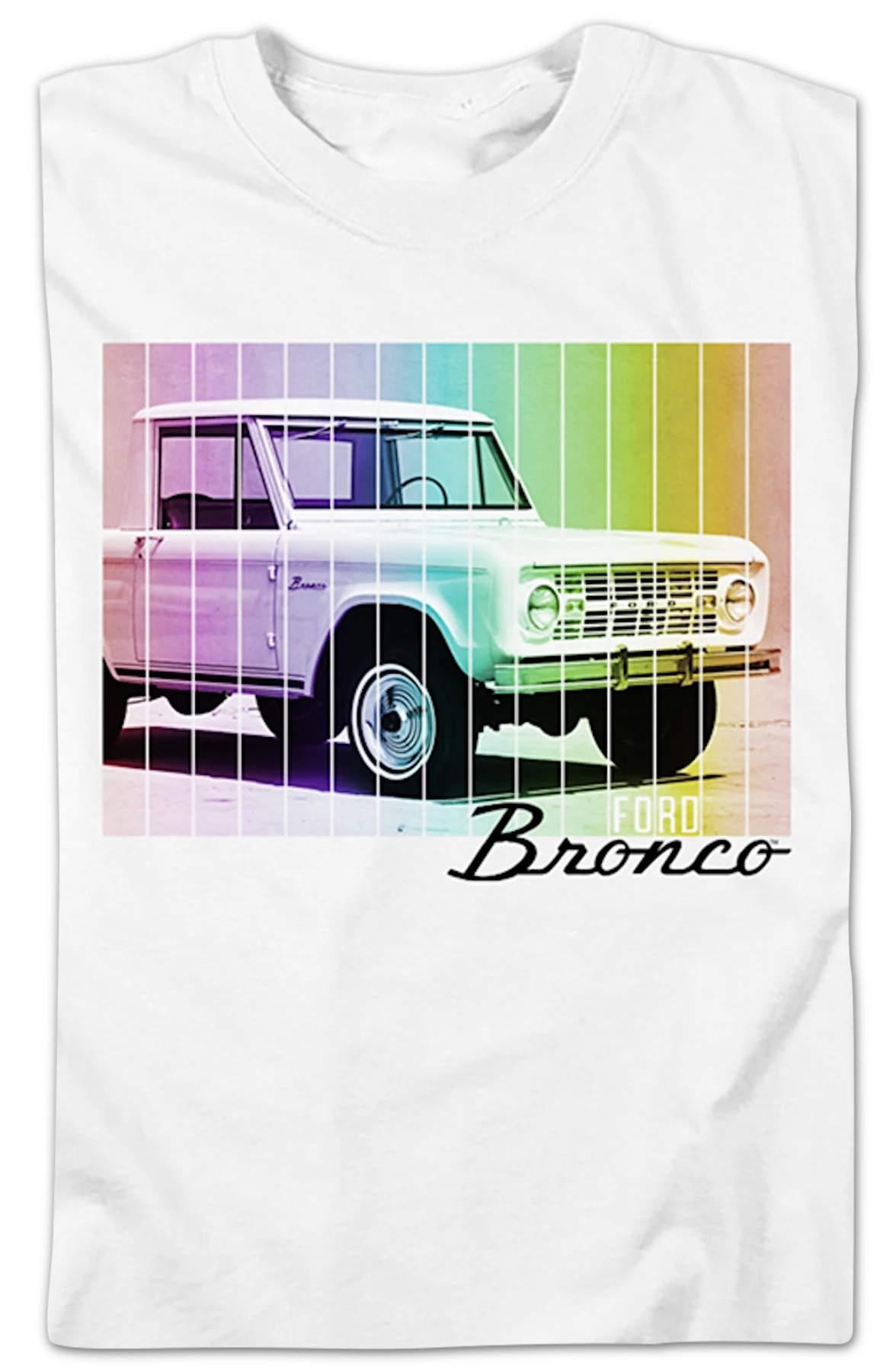 Bronco Retro Panels Ford T-Shirt - Image 2