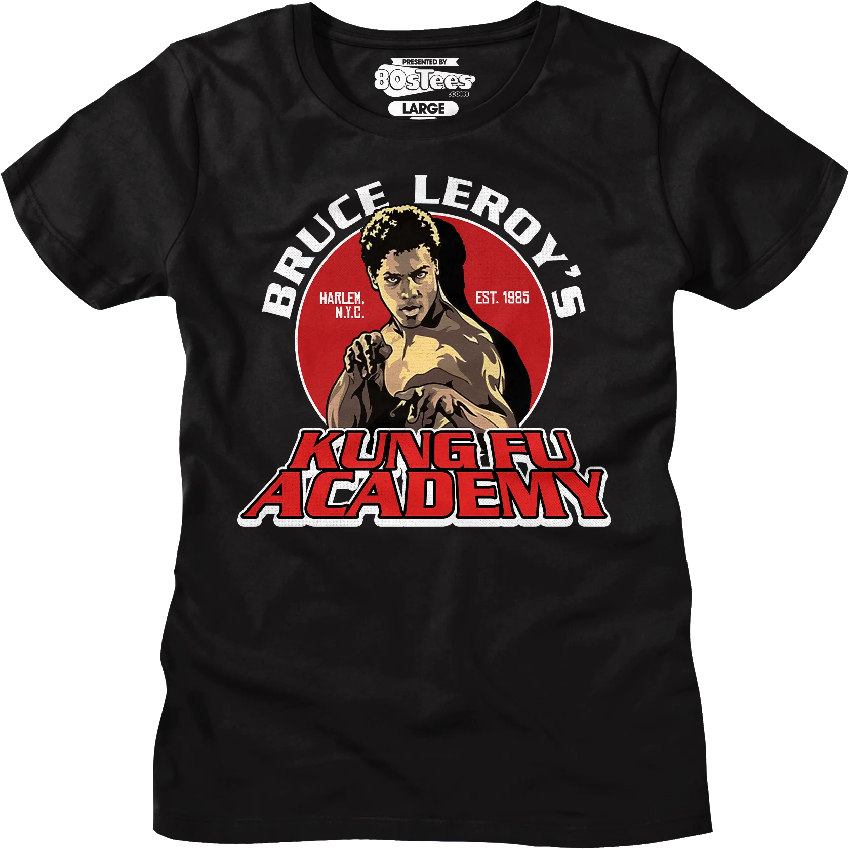 Bruce Leroy's Kung Fu Academy The Last Dragon T-Shirt - Image 4