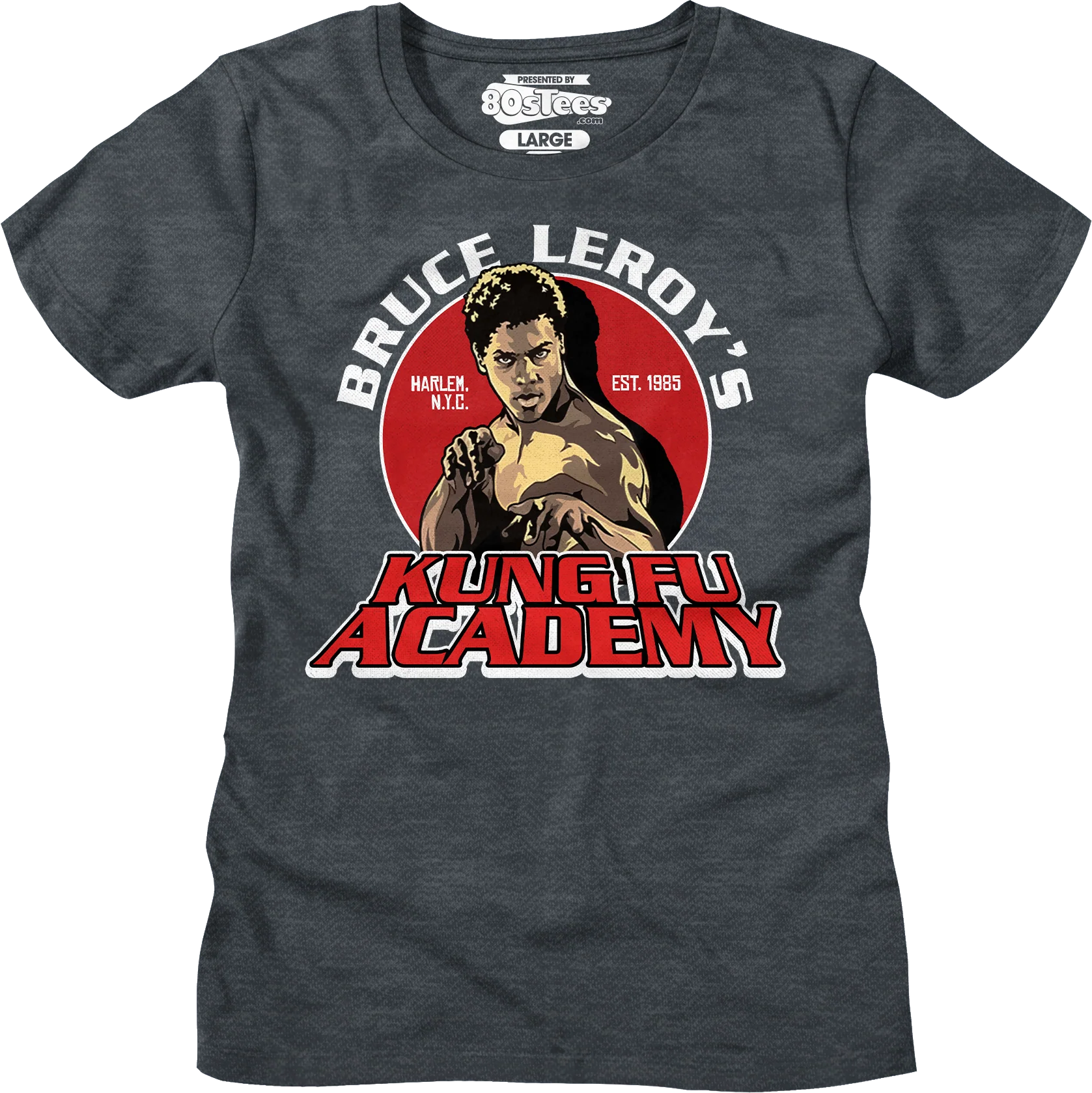 Bruce Leroy's Kung Fu Academy The Last Dragon T-Shirt - Image 9