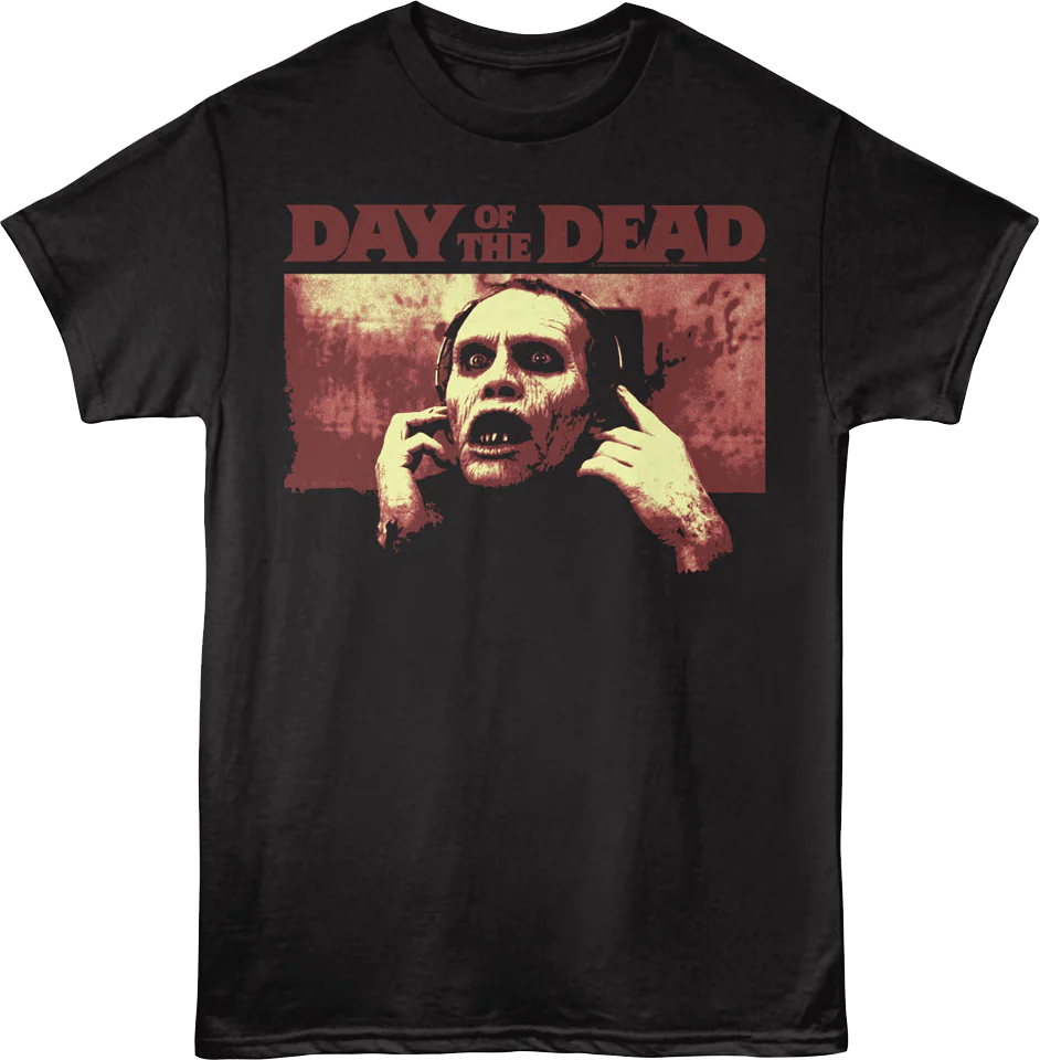 Bub's Headphones Day Of The Dead T-Shirt