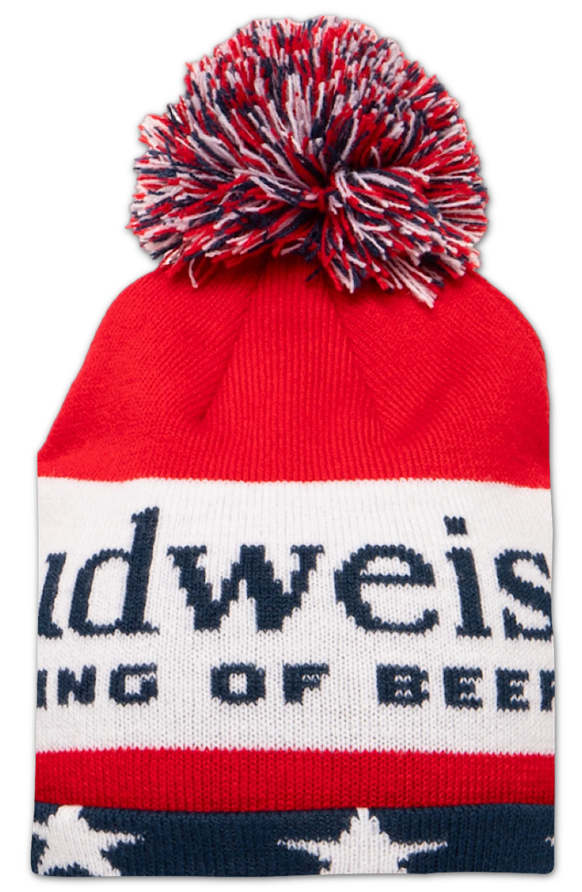 Budweiser Patriotic Cuff Pom Beanie - Image 2
