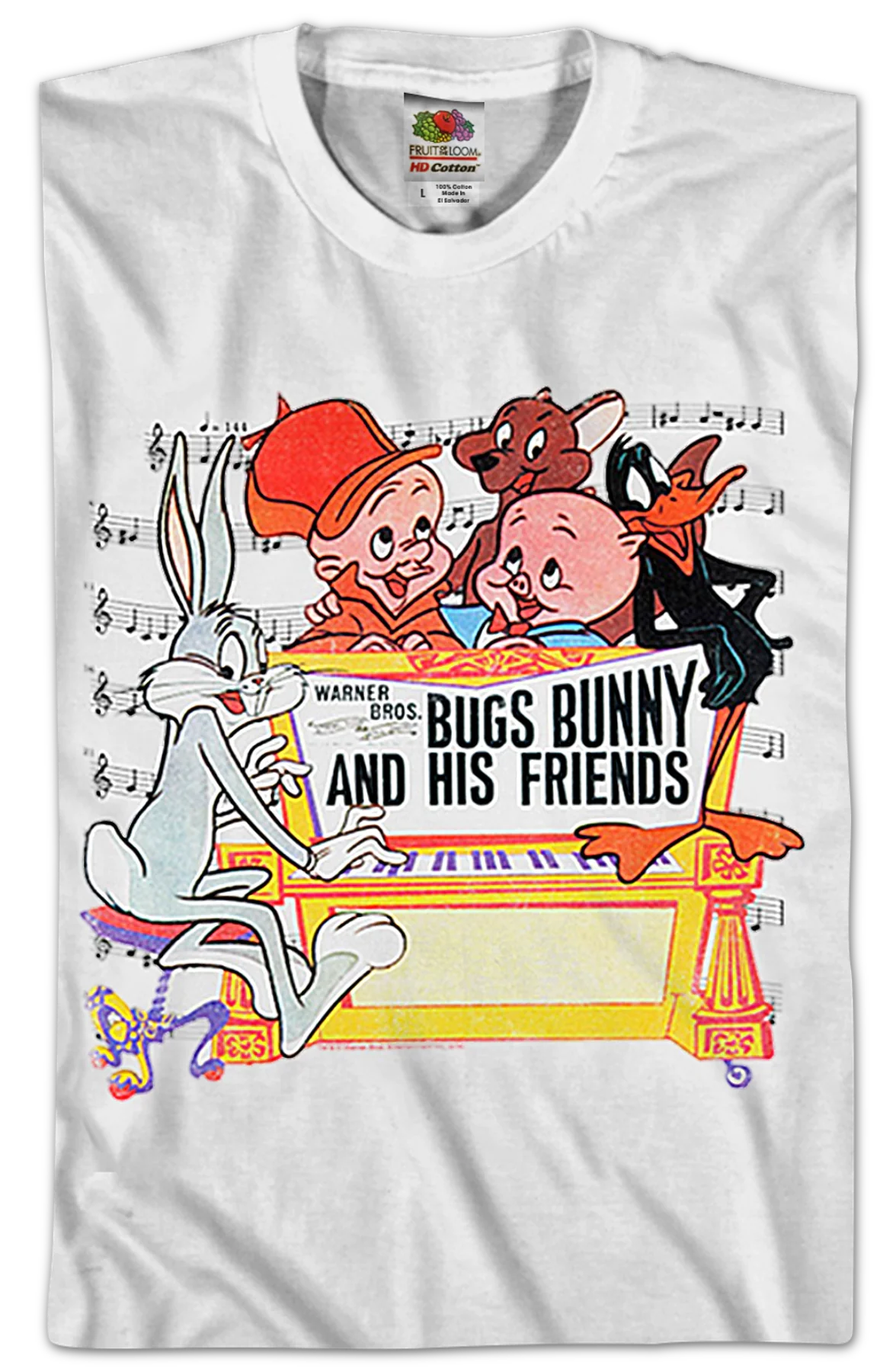 Bugs Bunny And His Friends Looney Tunes T-Shirt - Image 2