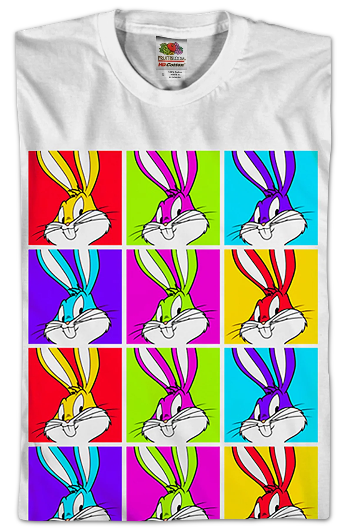 Bugs Bunny Pop Art Looney Tunes T-Shirt - Image 2