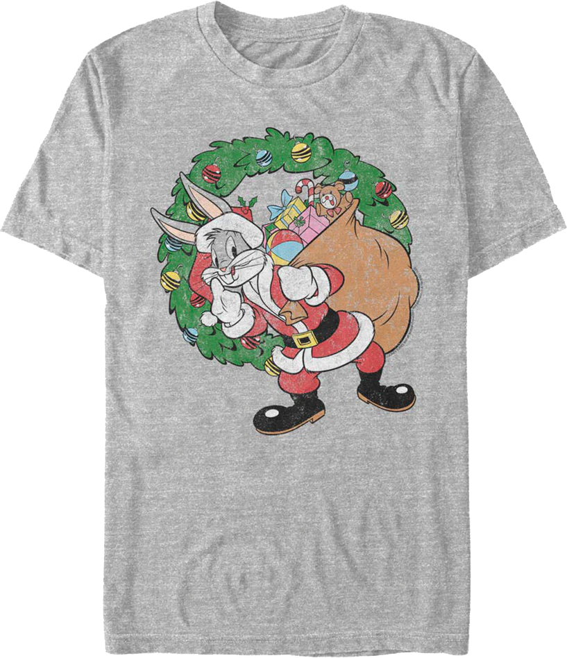 Bugs Bunny Santa Claus Looney Tunes T-Shirt