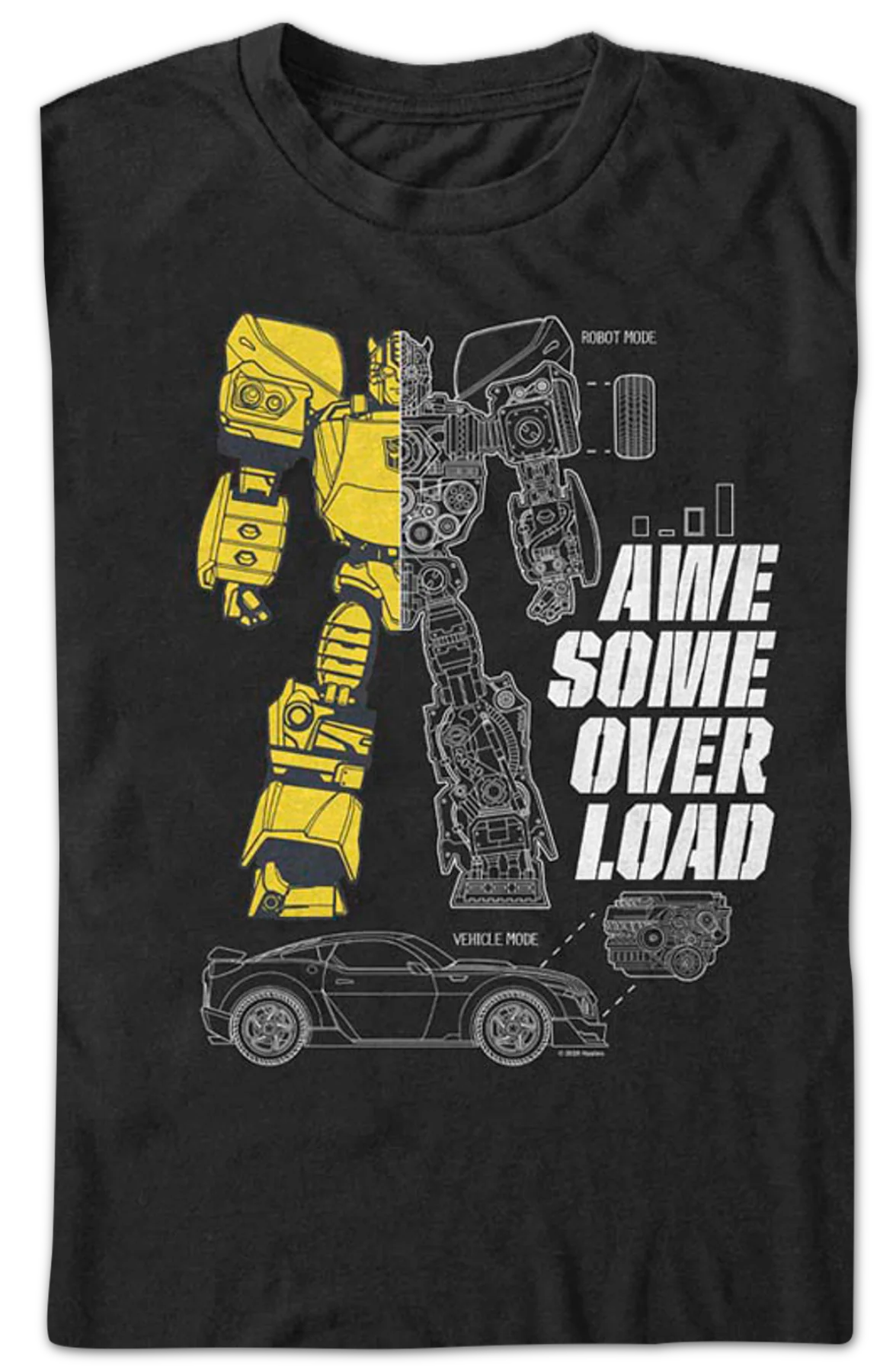 Bumblebee Awesome Overload Transformers T-Shirt - Image 2