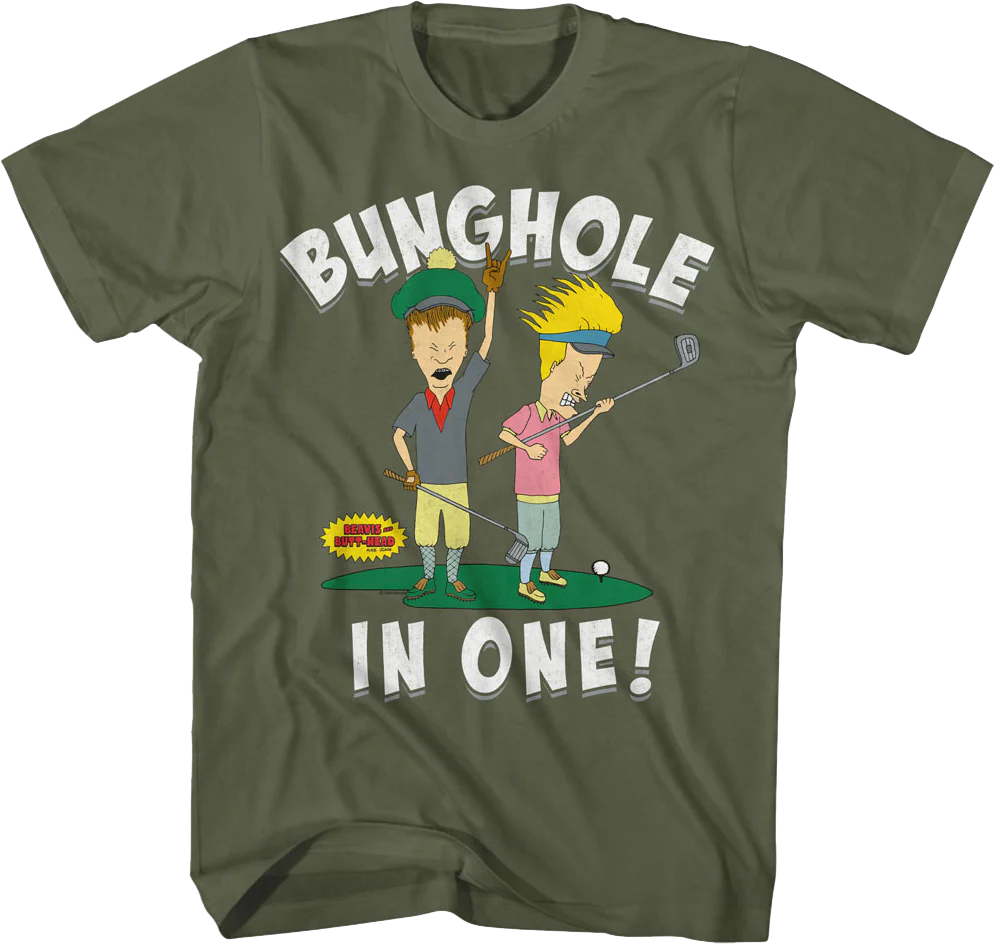 Bunghole In One Beavis And Butt-Head T-Shirt
