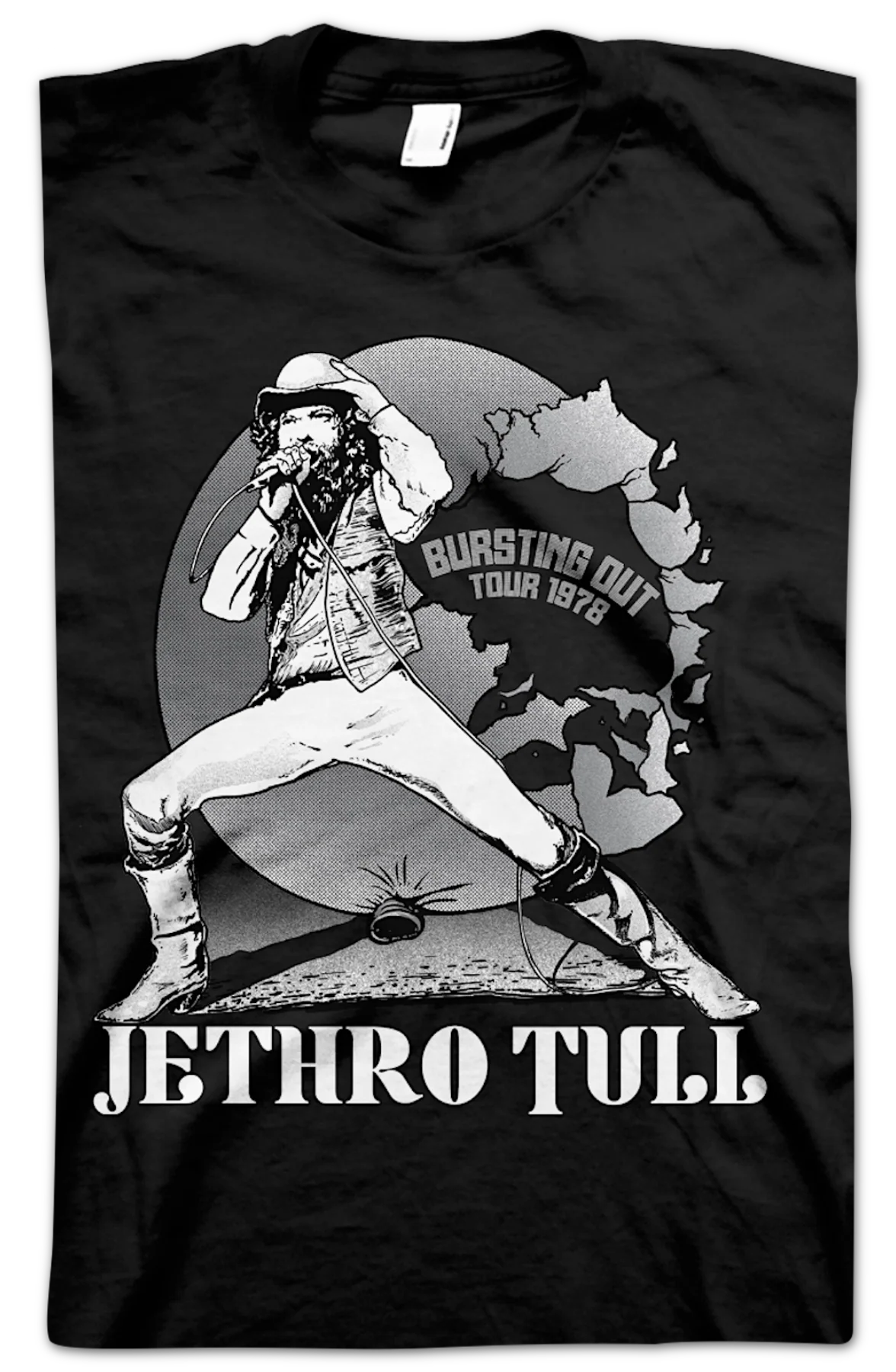 Bursting Out Tour 1978 Jethro Tull T-Shirt - Image 2
