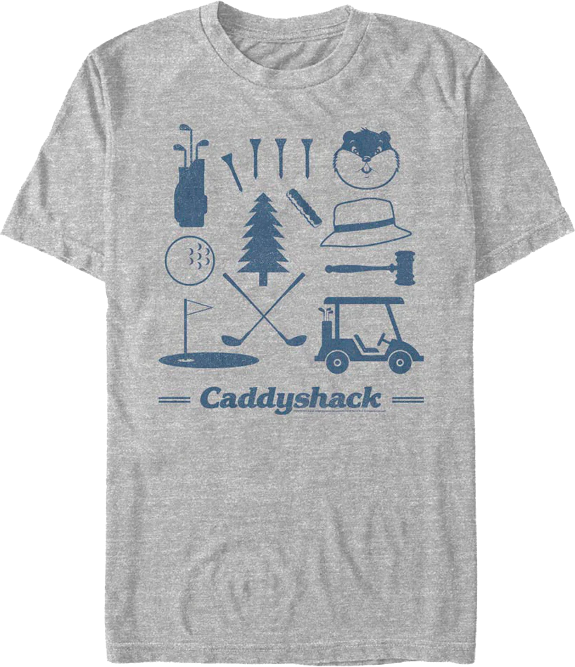 Bushwood Country Club Icons Caddyshack T-Shirt