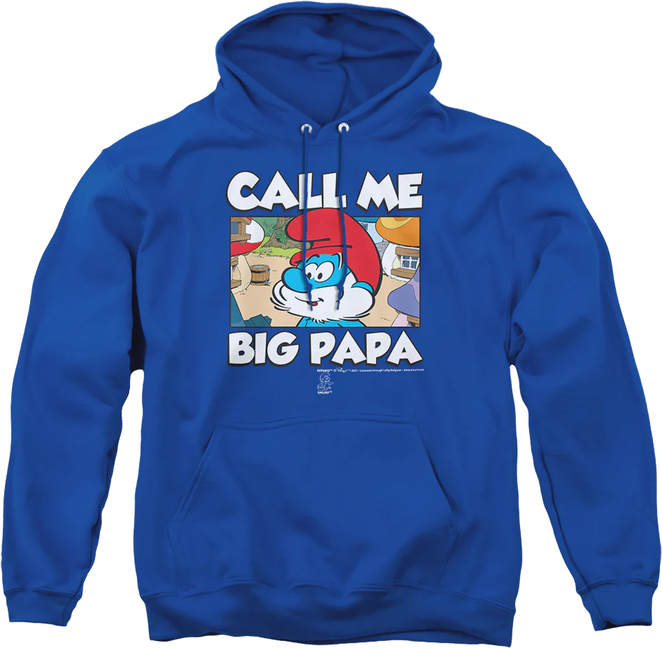 Call Me Big Papa Smurfs Hoodie