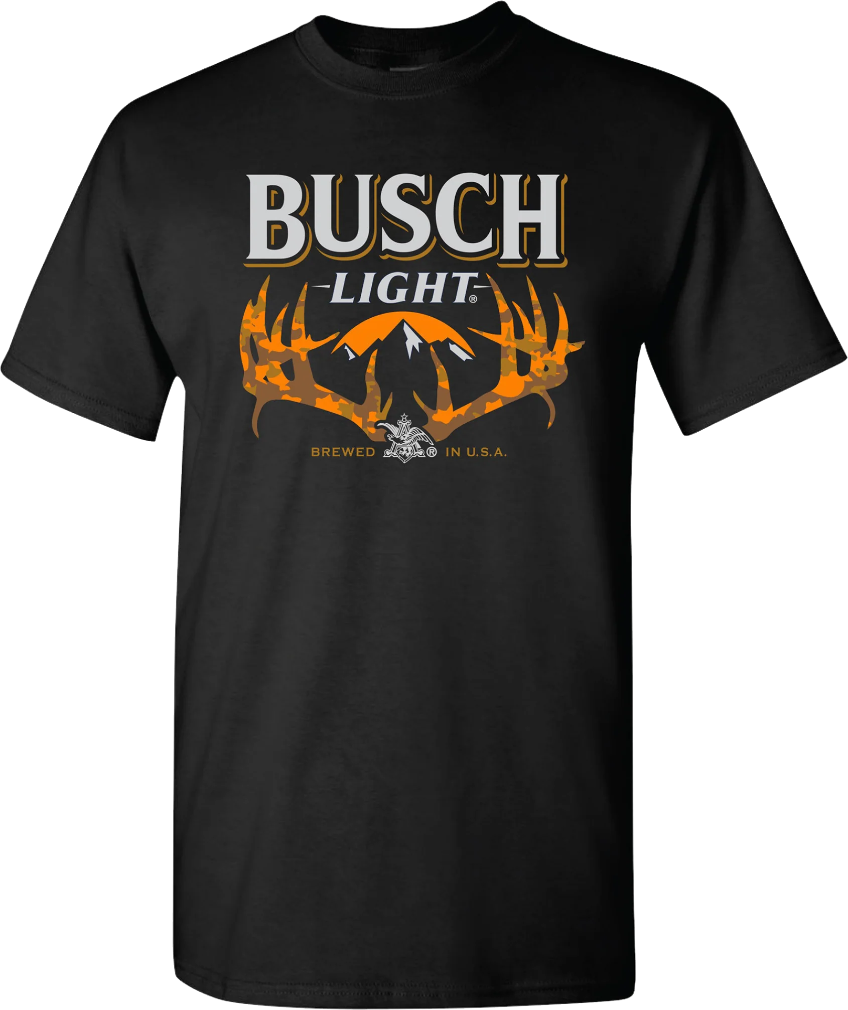 Camouflage Antlers Busch Light T-Shirt