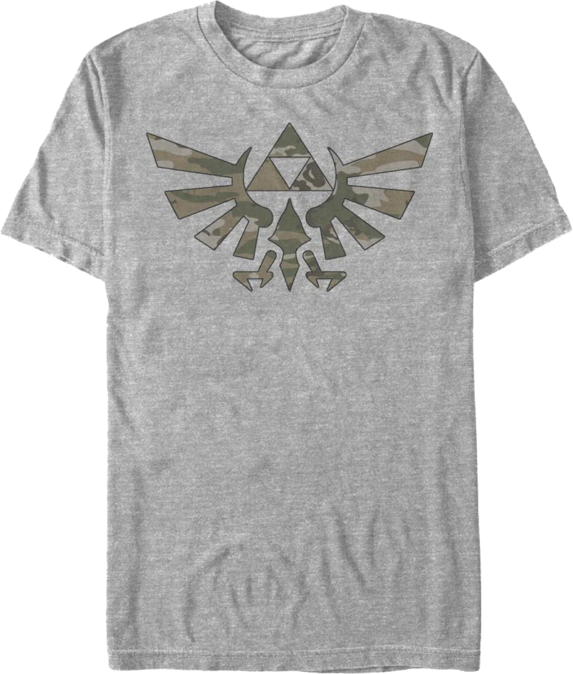 Camouflage Triforce Legend of Zelda T-Shirt