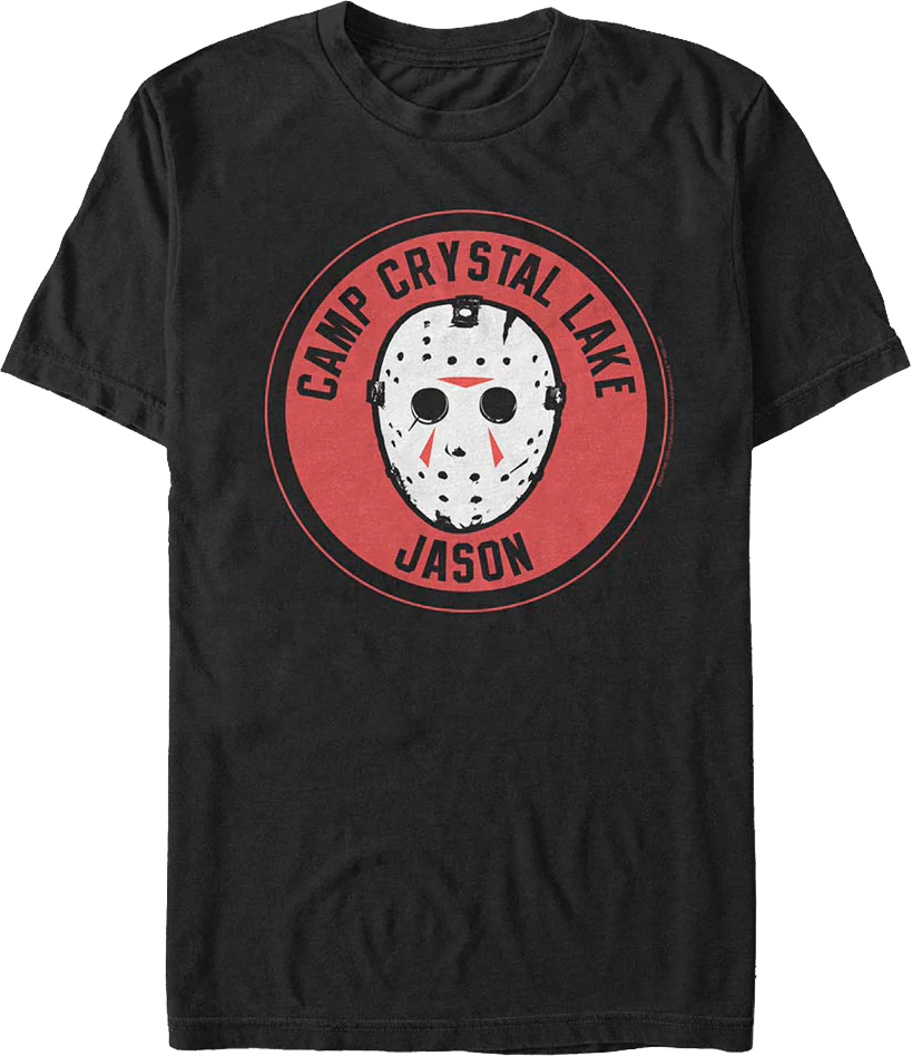 Camp Crystal Lake Jason Patch Friday the 13th T-Shirt