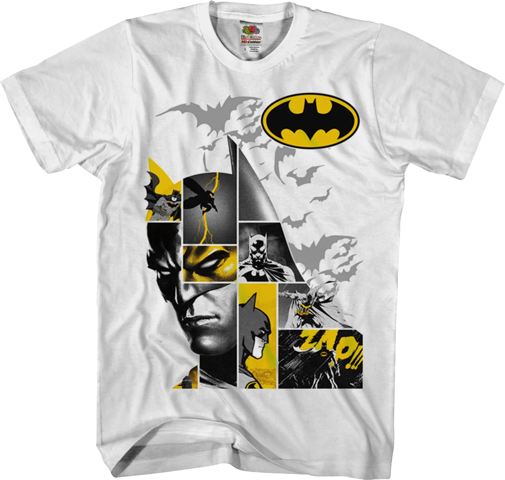 Caped Crusader Collage Batman T-Shirt