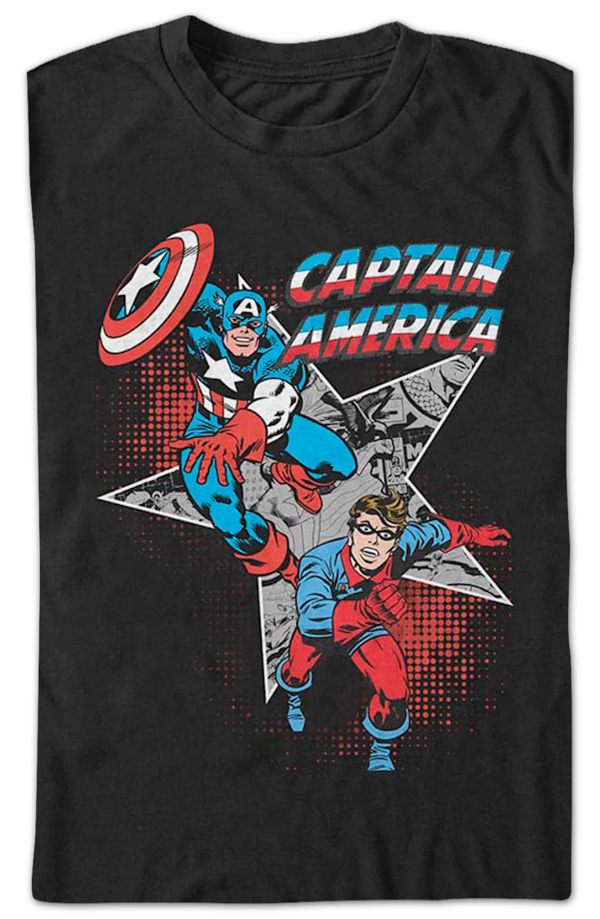 Captain America And Bucky Marvel Comics T-Shirt - Image 2