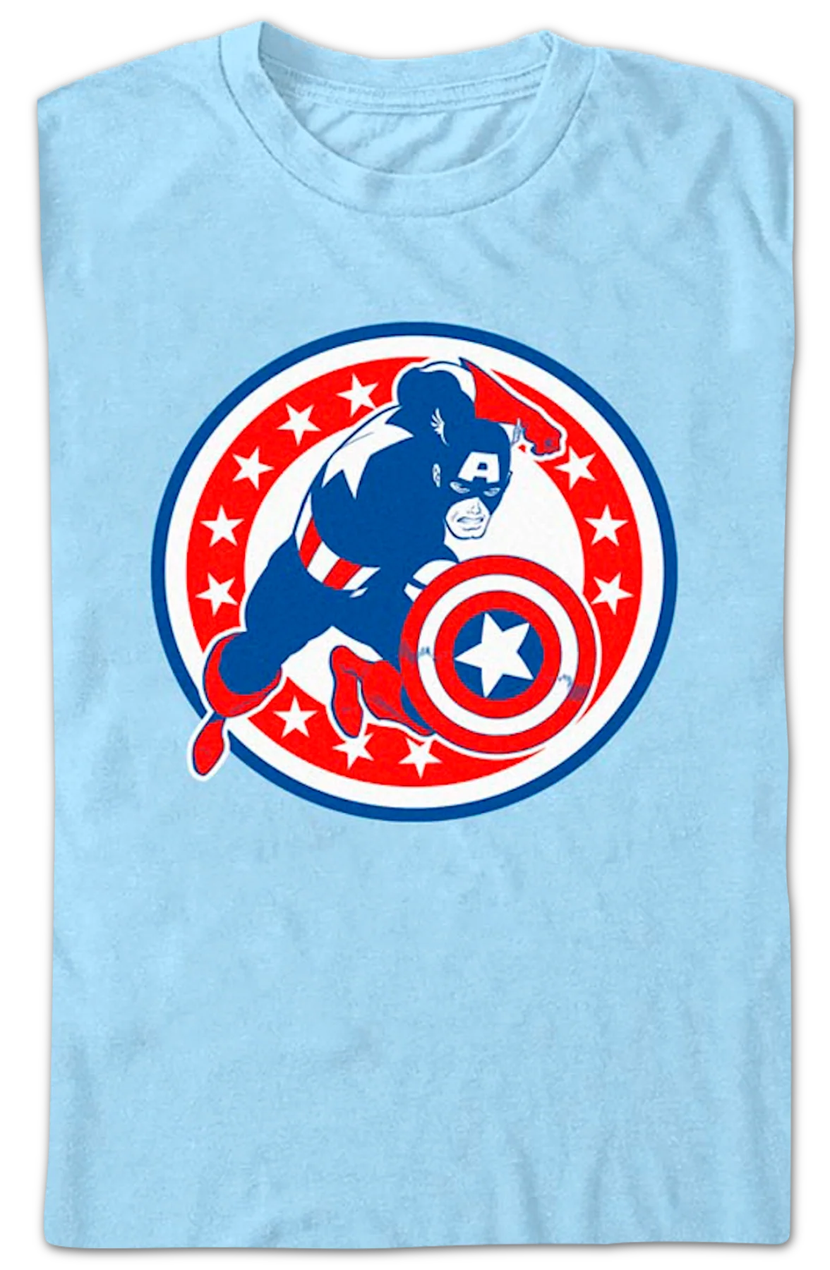 Captain America Shield Marvel Comics T-Shirt - Image 2