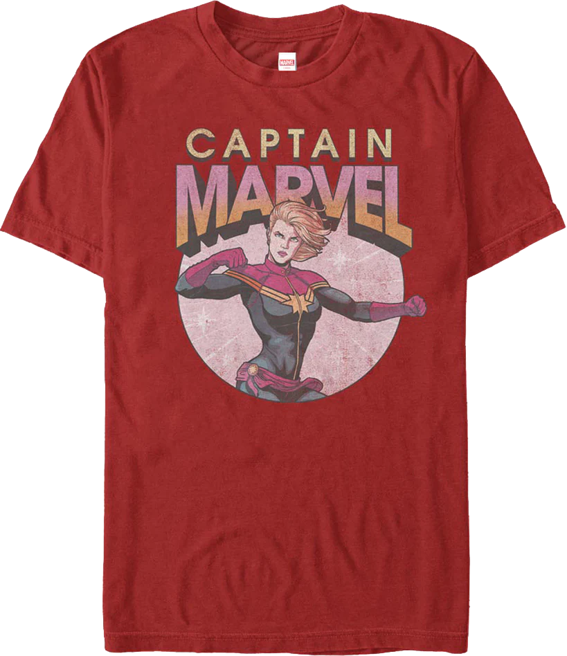 Captain Marvel Action Pose Marvel Comics T-Shirt