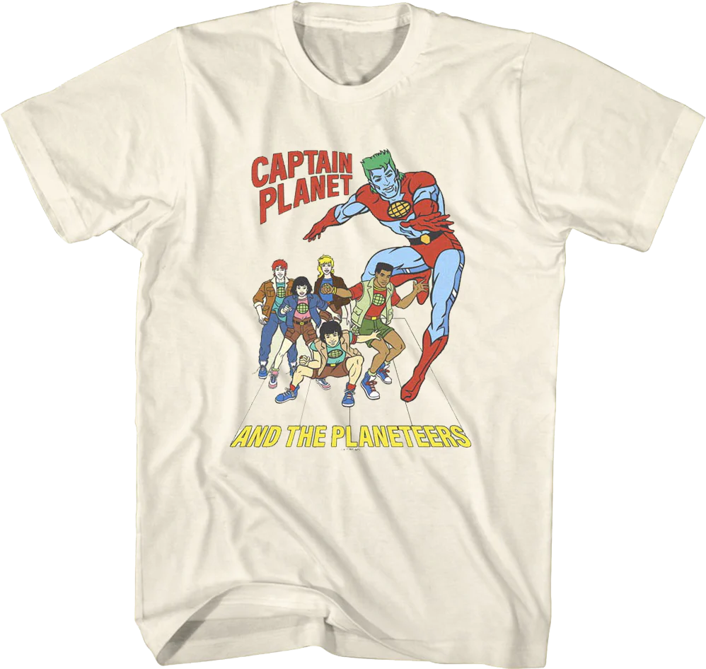 Captain Planet And The Planeteers T-Shirt