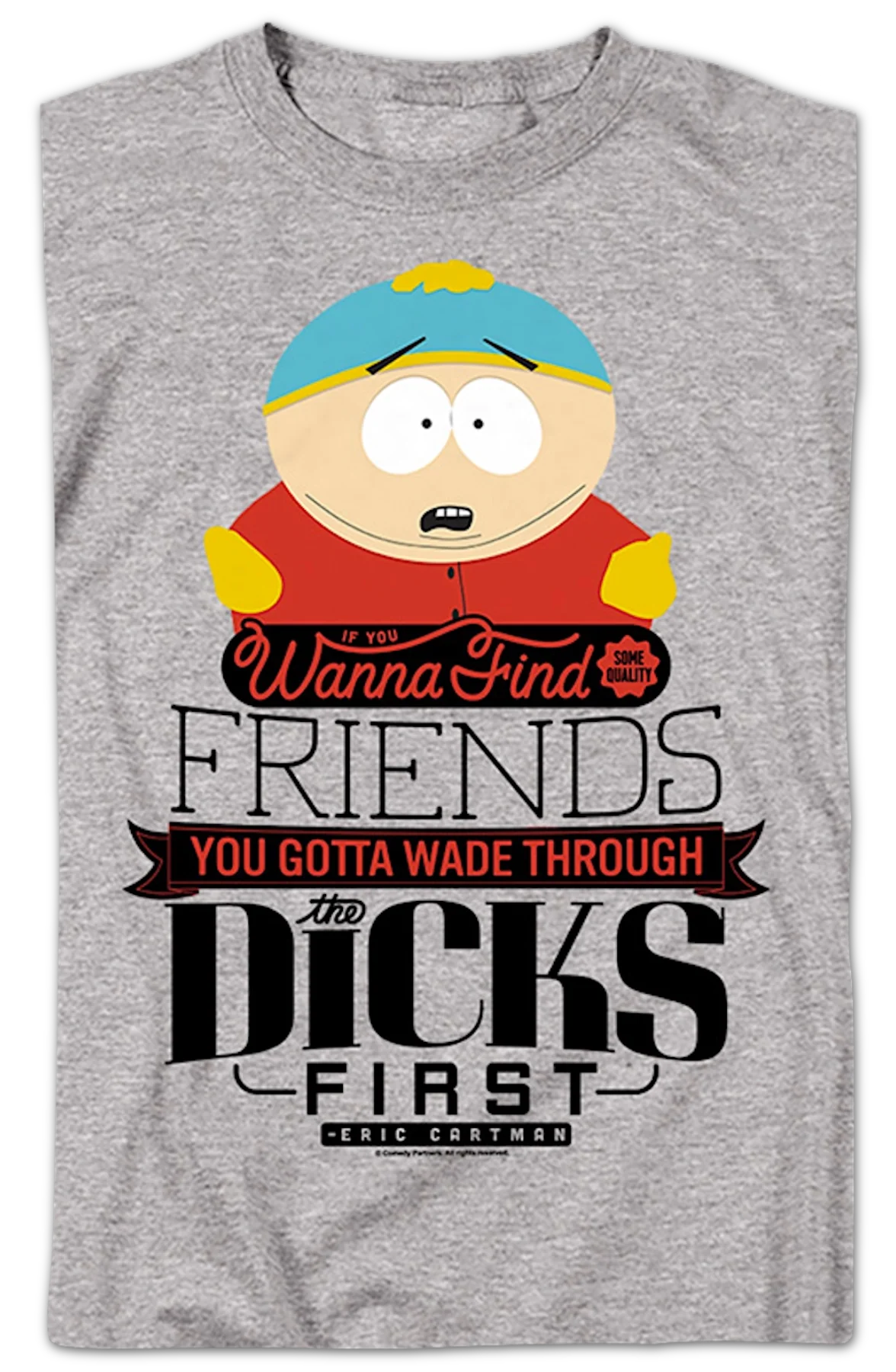 Cartman Wade Through The Dicks South Park T-Shirt - Image 2