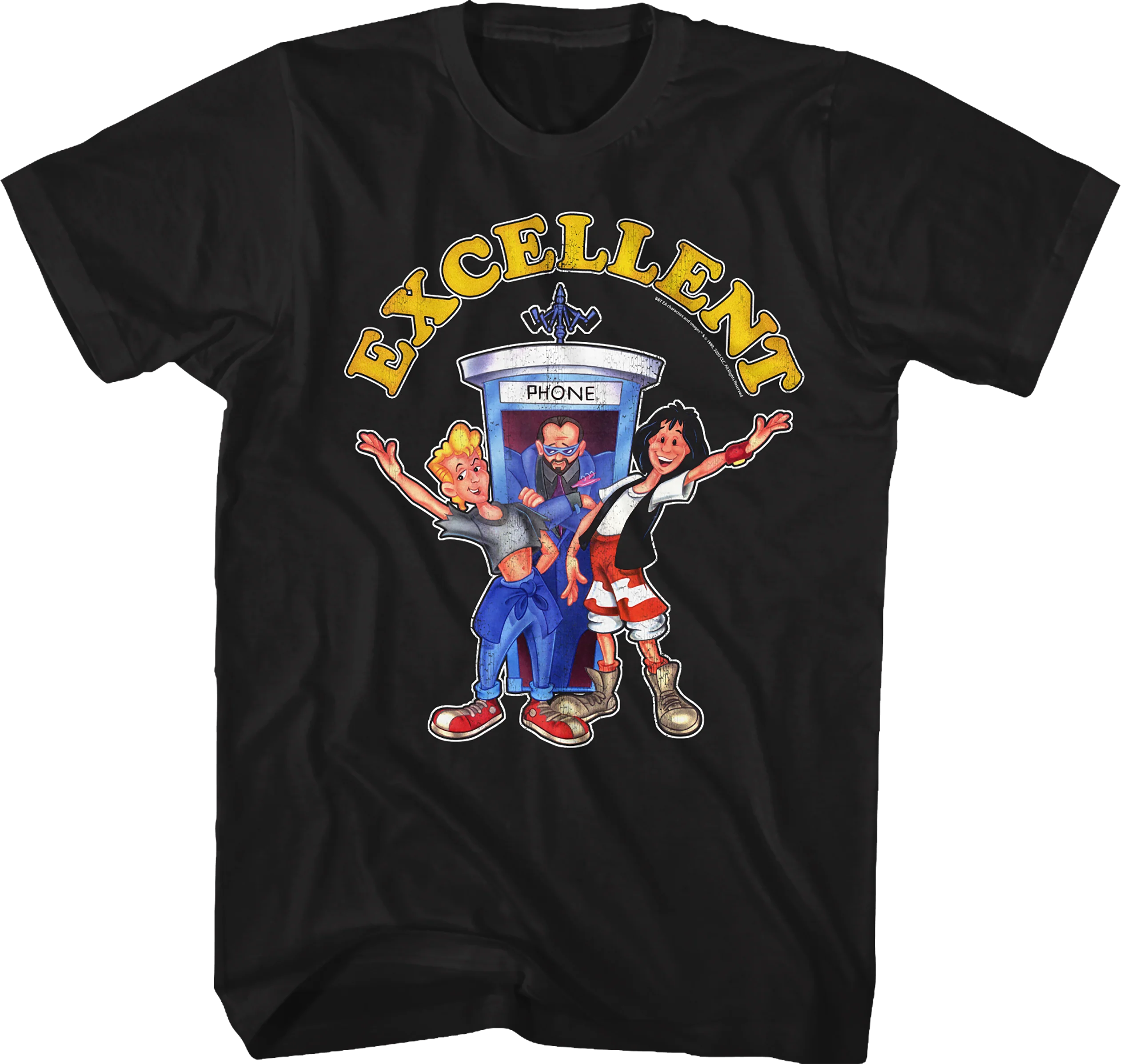 Cartoon Characters Bill and Ted's Excellent Adventure T-Shirt