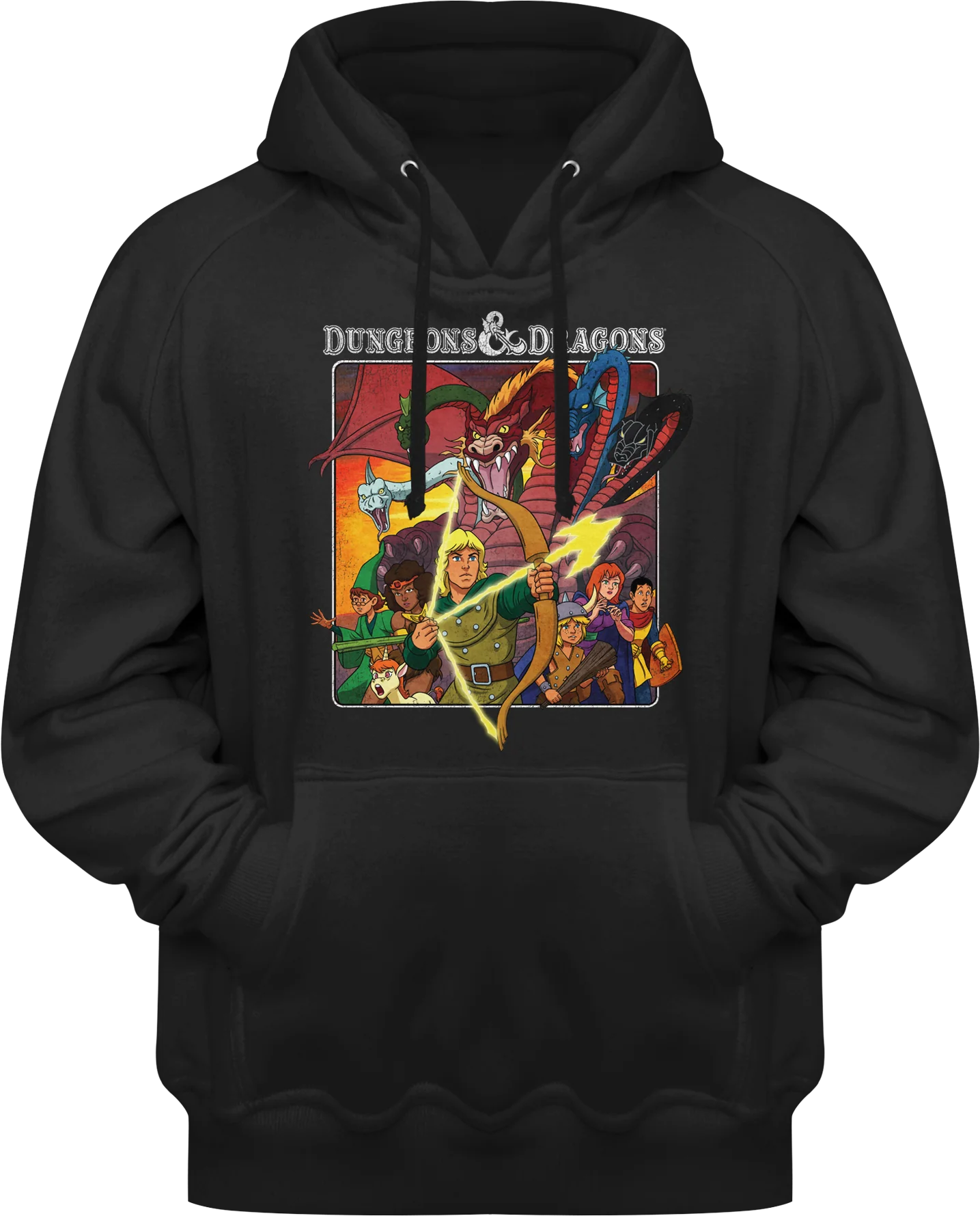 Cartoon Characters Dungeons & Dragons Pullover Hoodie