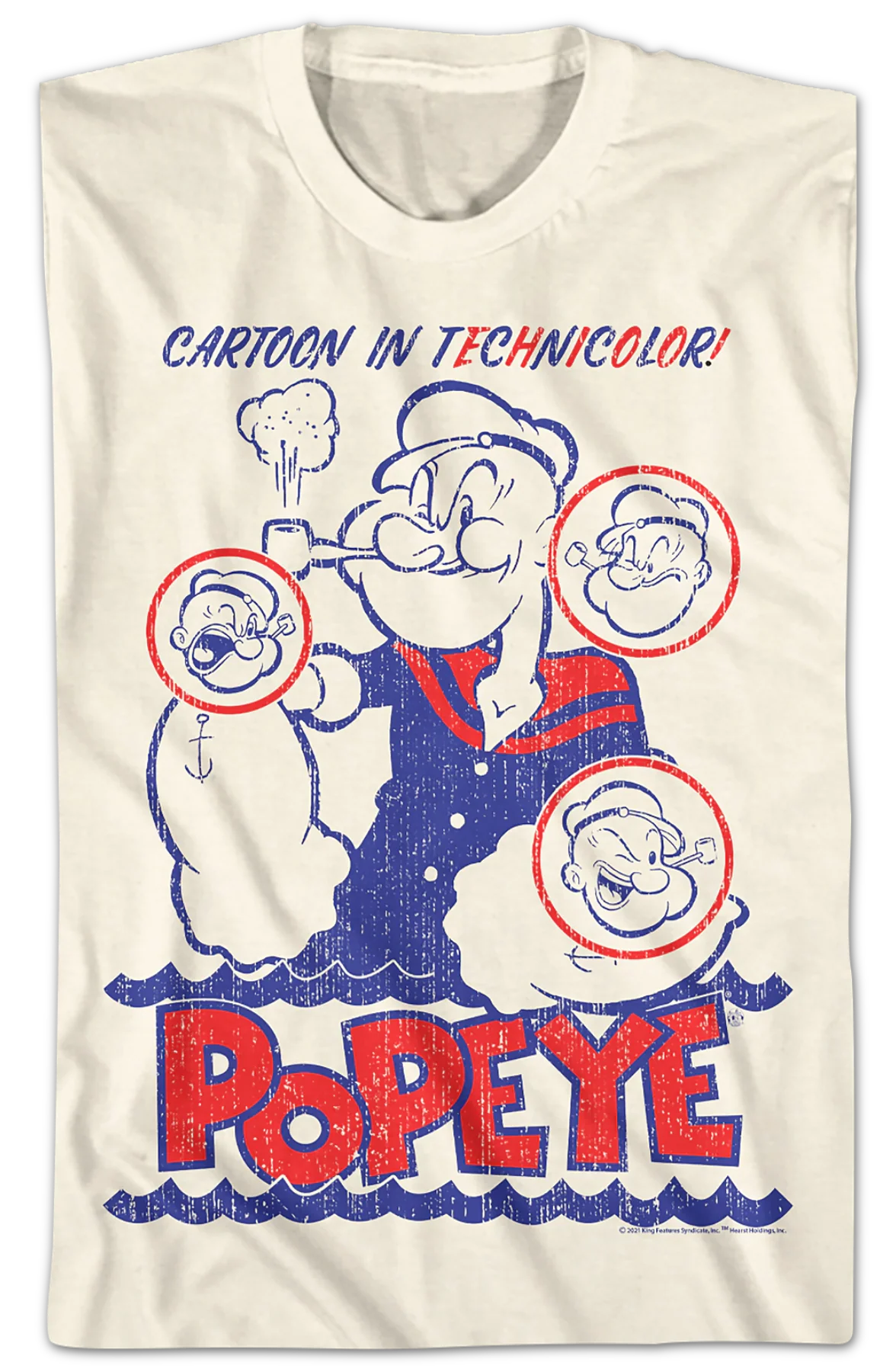 Cartoon In Technicolor Popeye T-Shirt - Image 2