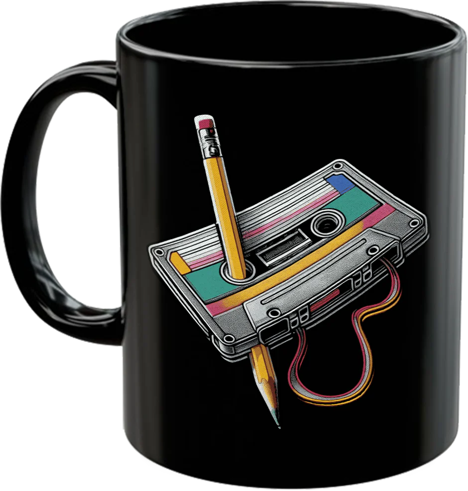Cassette Tape Rewind Coffee Mug