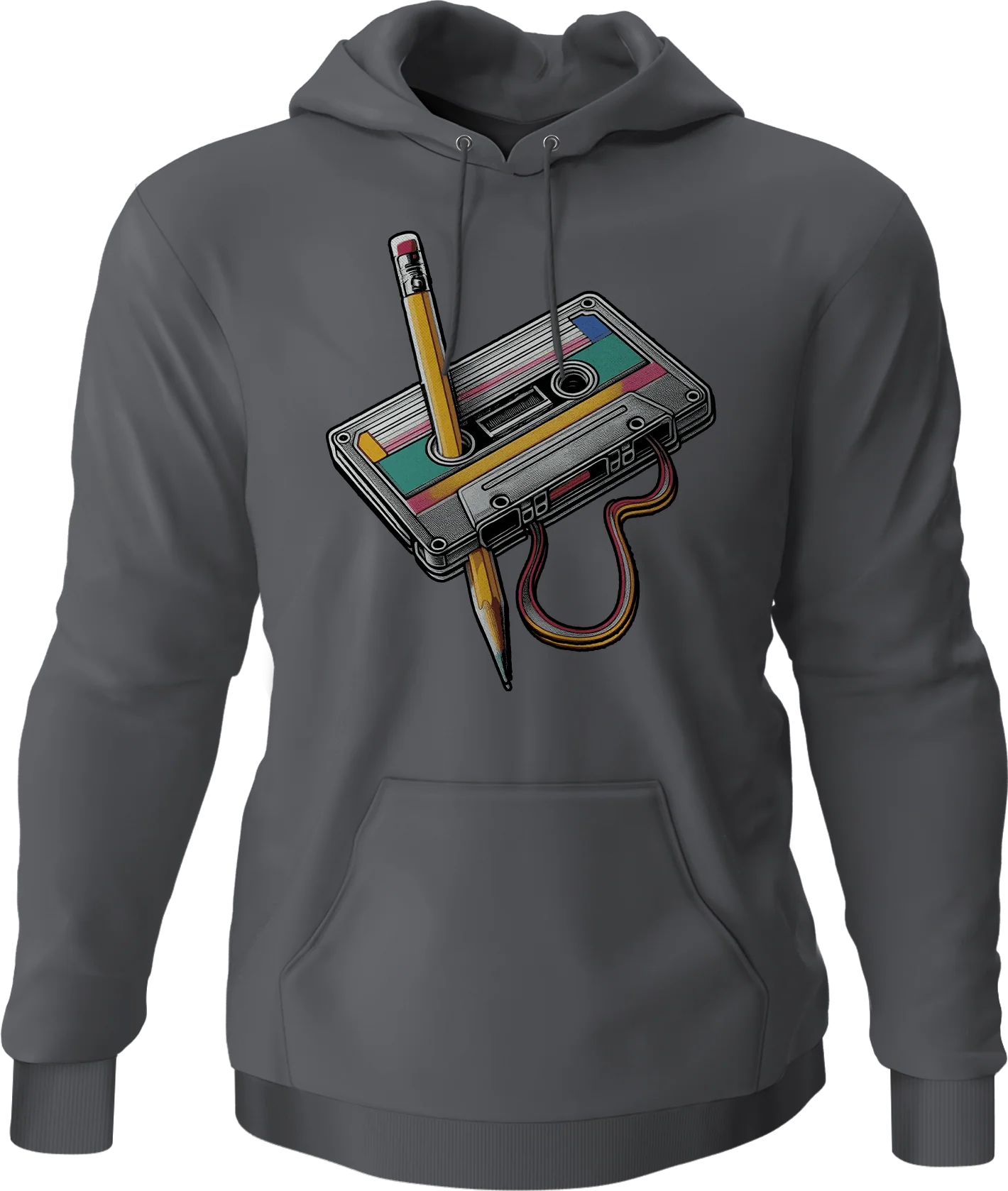 Cassette Tape Rewind Hoodie - Image 7