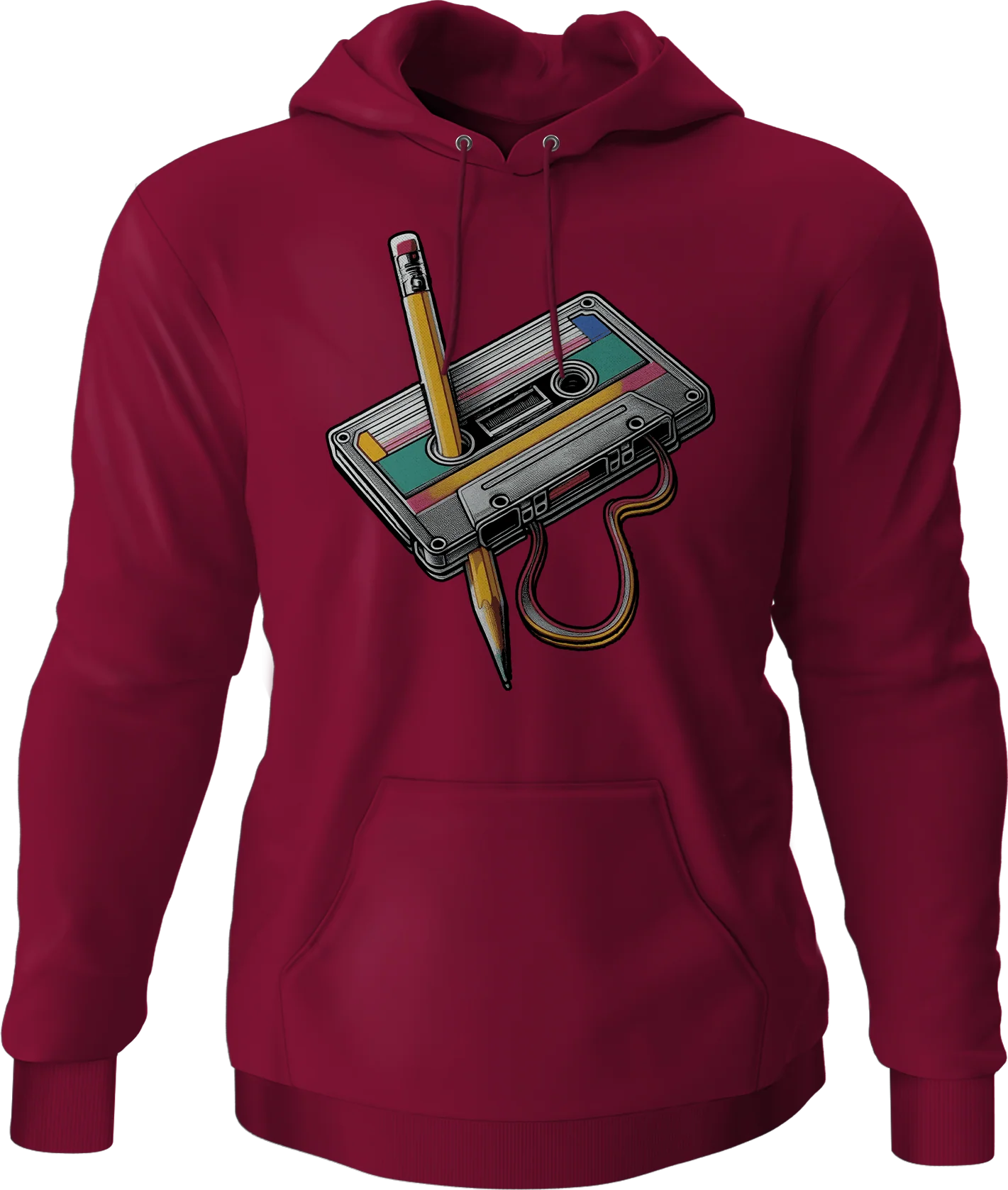 Cassette Tape Rewind Hoodie - Image 9