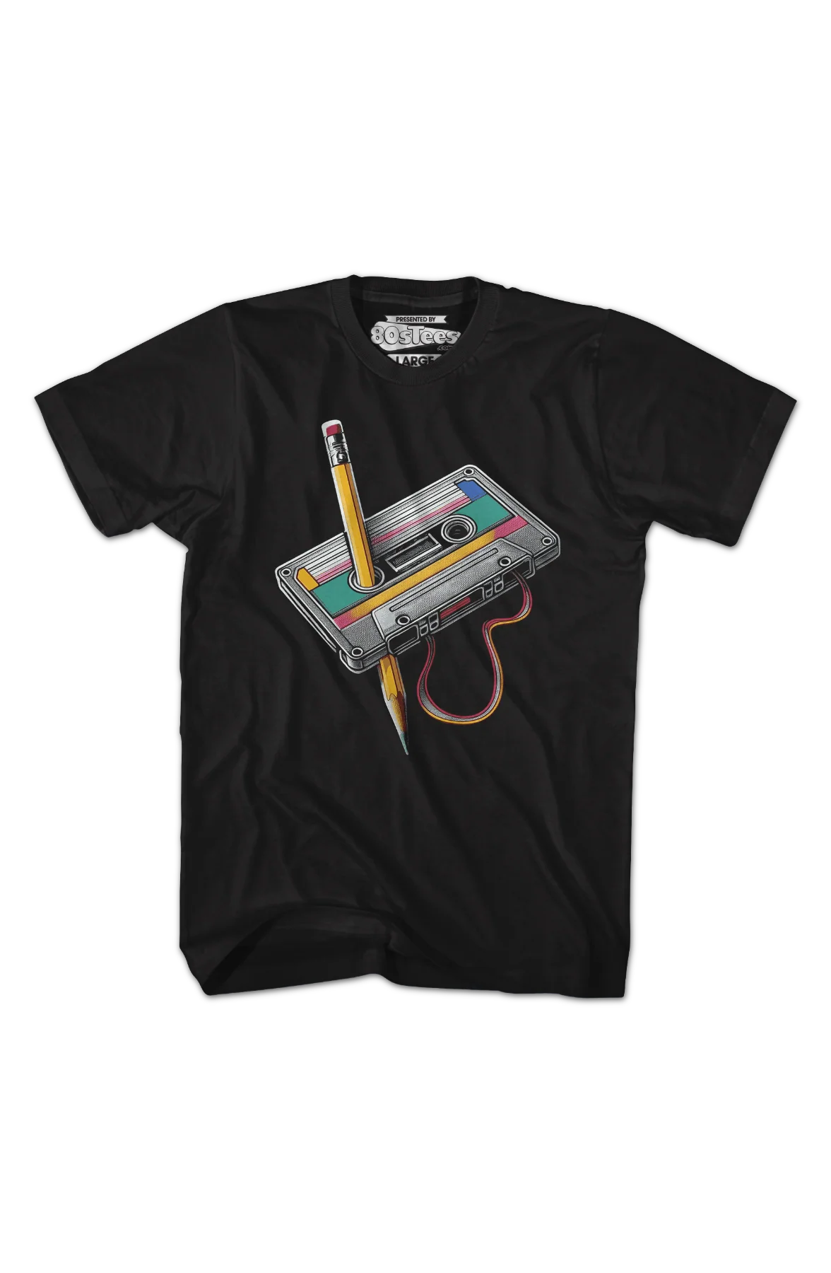 Cassette Tape Rewind T-Shirt - Image 2