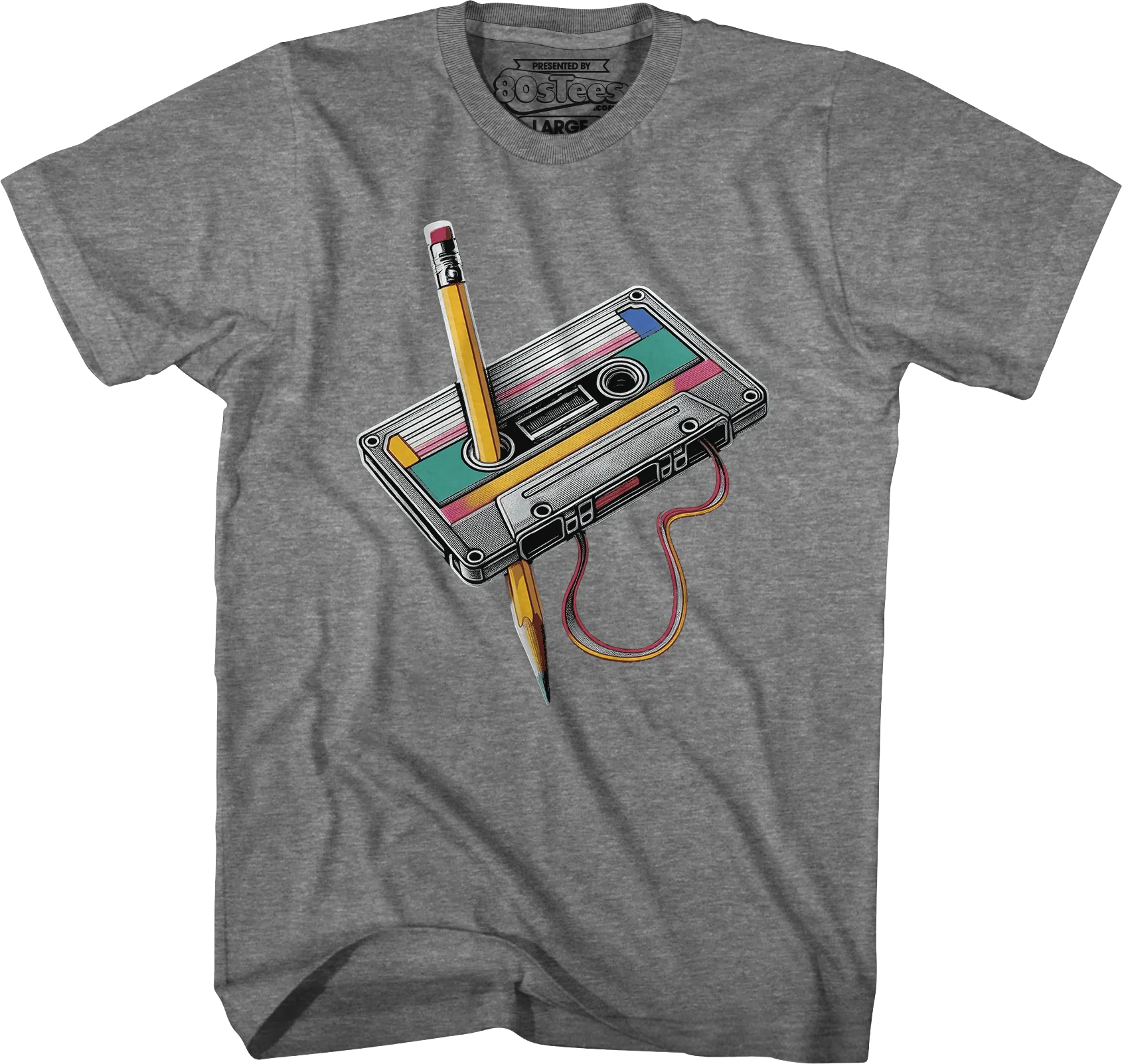 Cassette Tape Rewind T-Shirt - Image 3